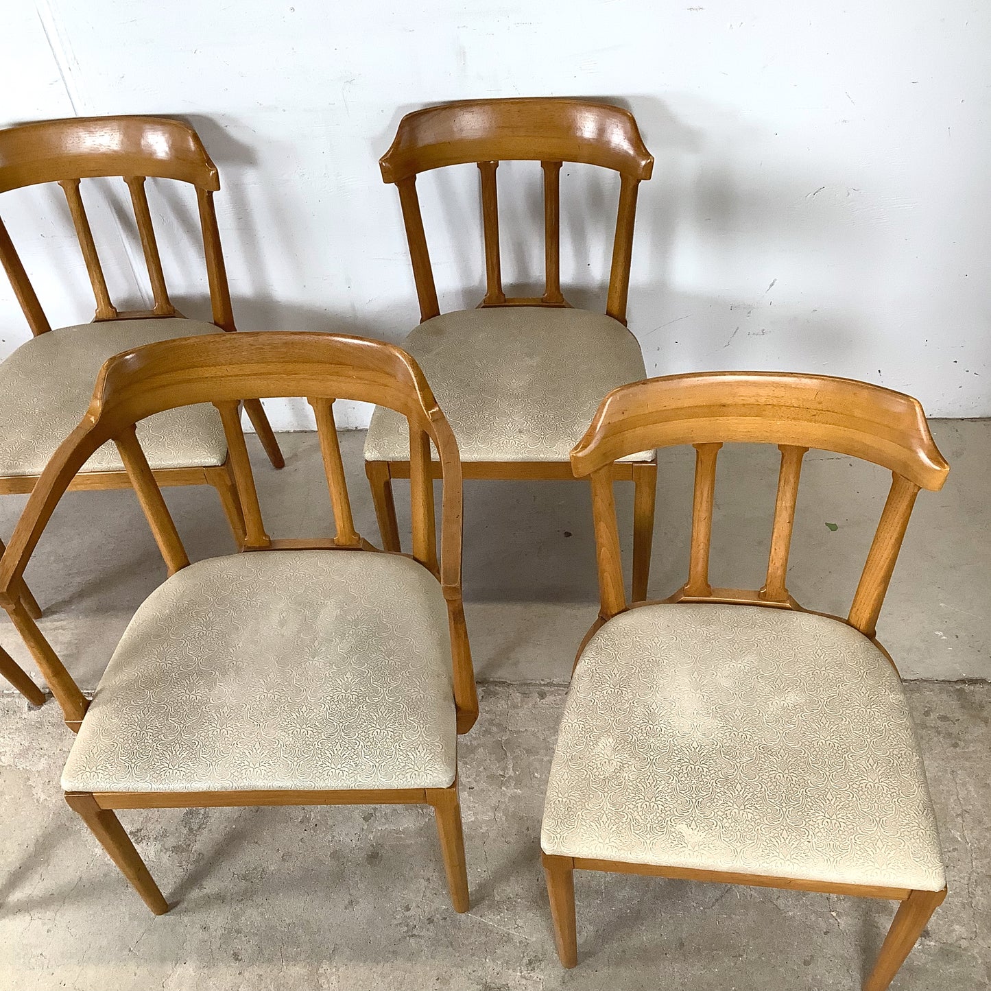 Tomlinson Mid-Century Modern Dining Chairs — Set of Six