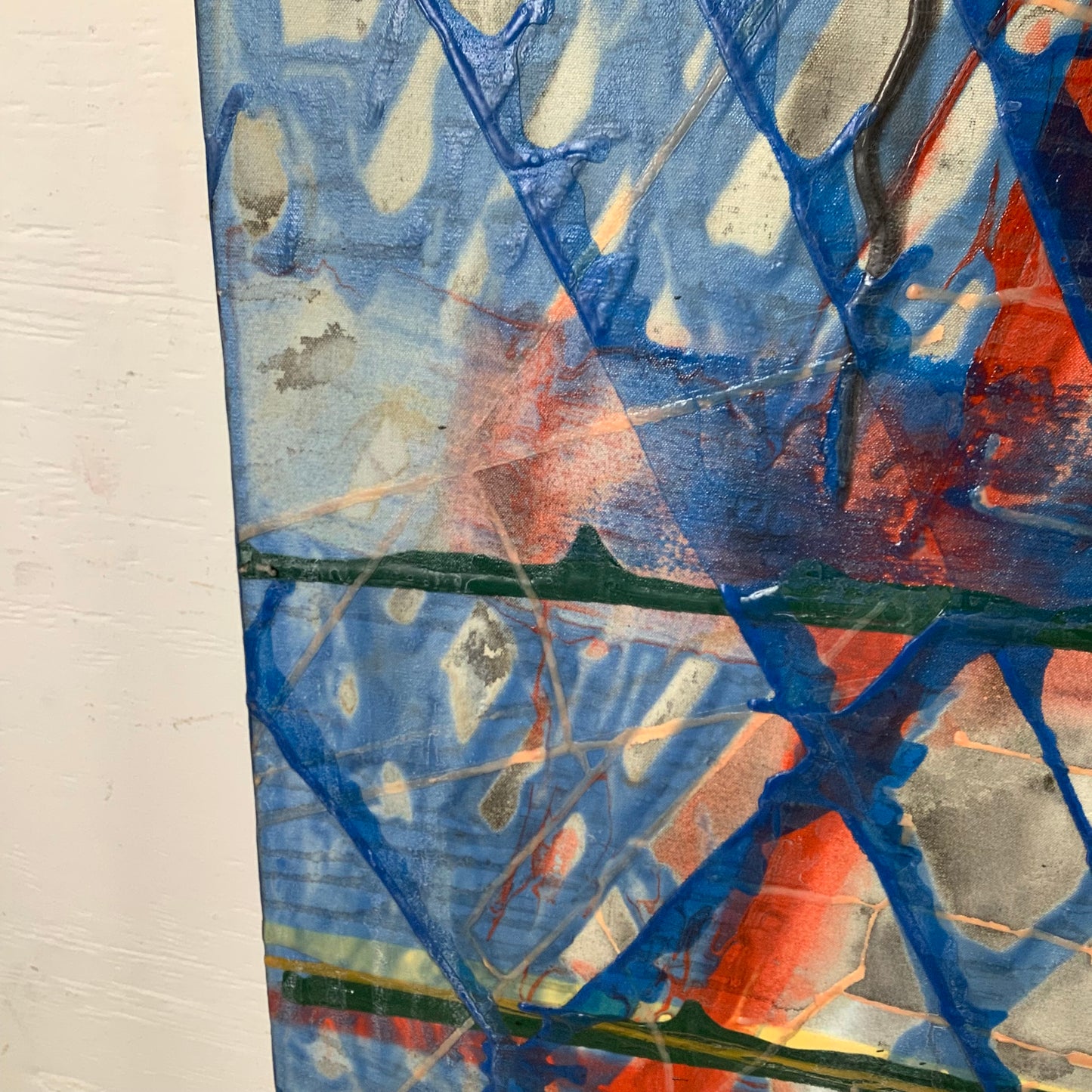 Large Contemporary Abstract Painting 70x59 – Architectural