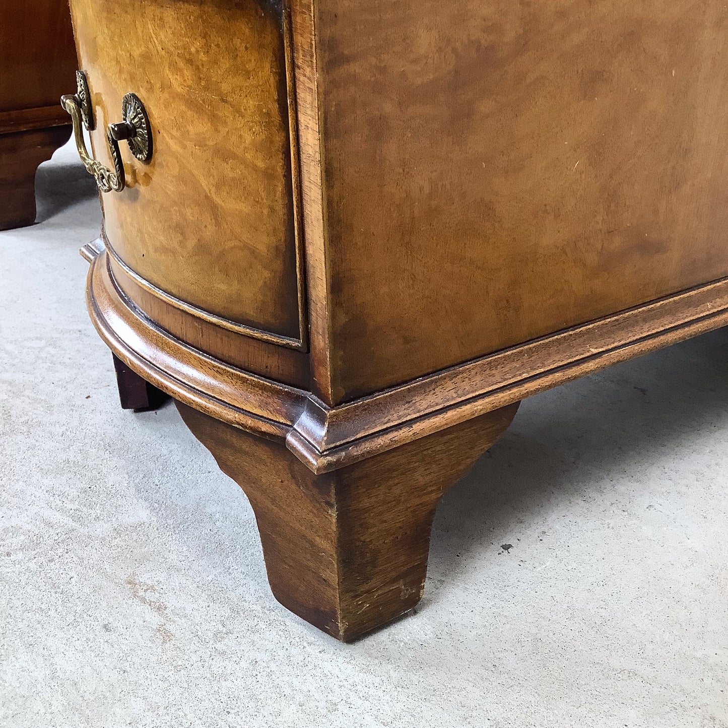 Vintage French Provincial Style Leather-Top Vanity or Writing Desk