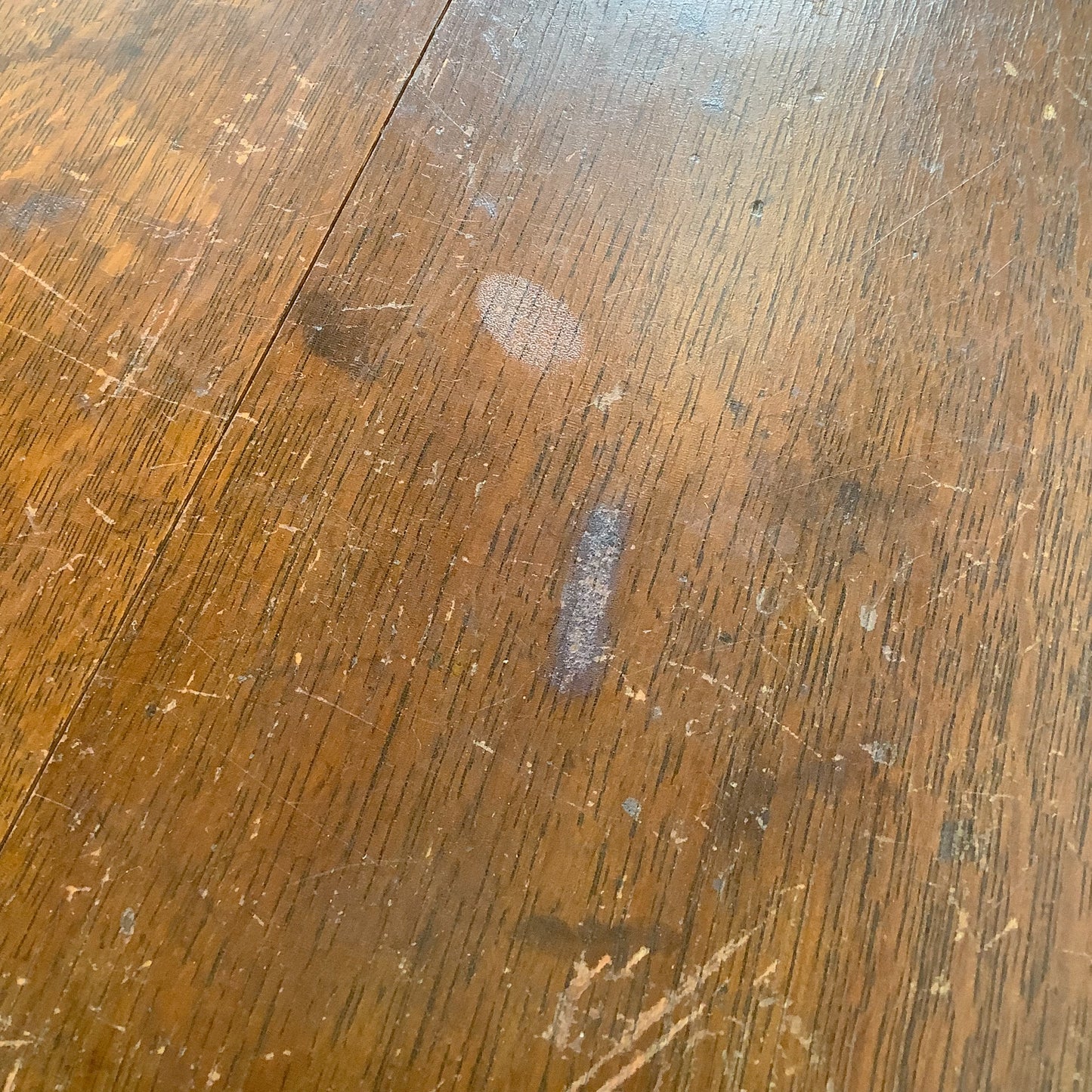 Antique Wood Table with Ball and Claw Feet
