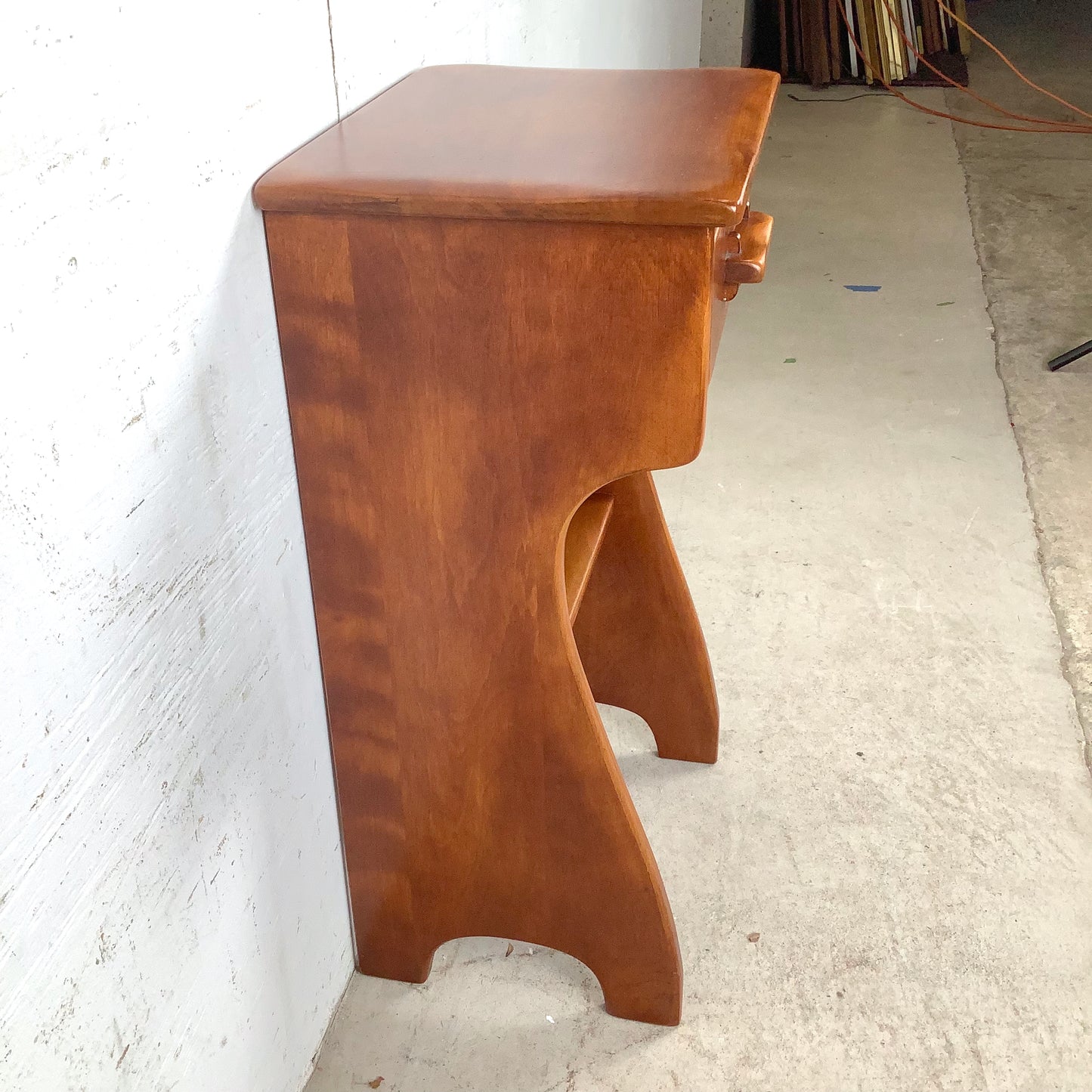 Vintage Single Drawer Colonial Nightstand by Cushman