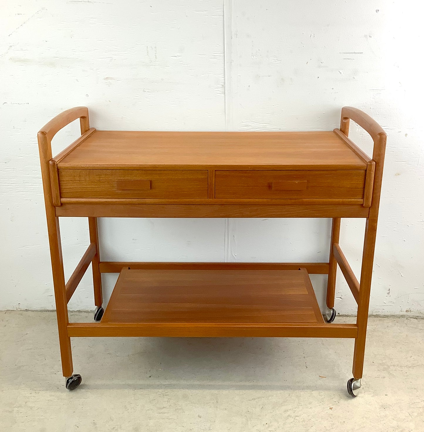 Scandinavian Modern Teak Bar Cart