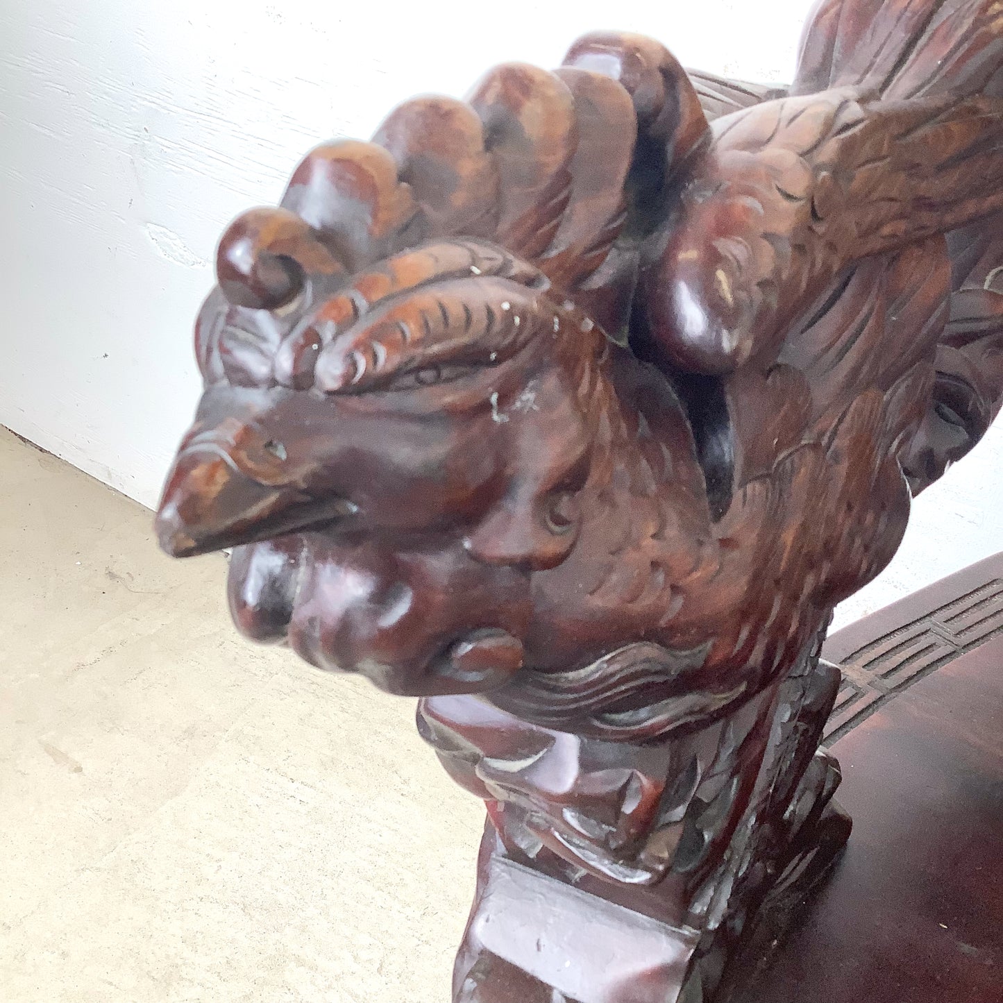 Antique Chinese Provincial Elmwood Cabinet | Iron Circular Lockplate | 19th to Early 20th Century