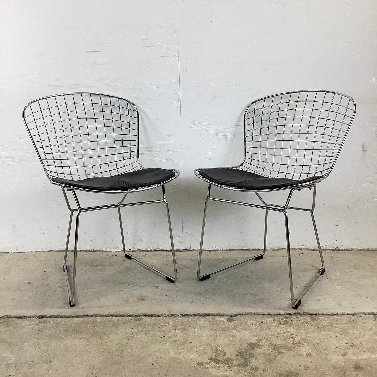 Modern Wire Frame Dining Chairs- Set of Four