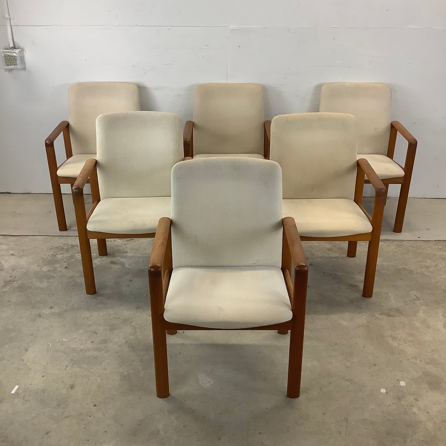 Scandinavian Modern Teak Armchairs by Jesper- set of 8