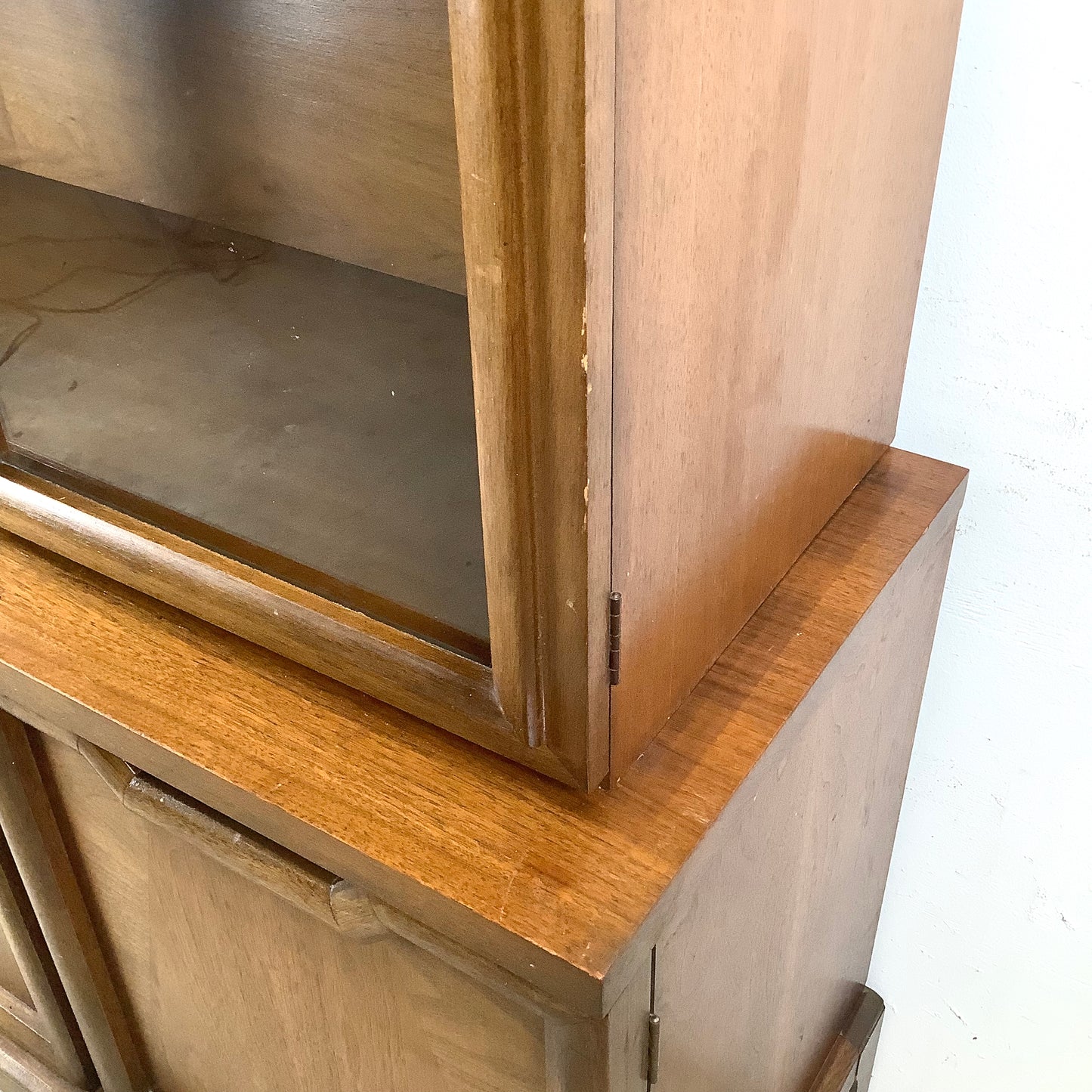 Mid-Century Credenza With Display Topper