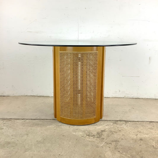Vintage Modern Pedestal Dining Table