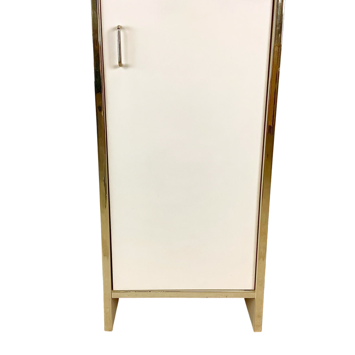 Vintage 1980s Postmodern Jewelry Armoire with Gold-Tone Trim