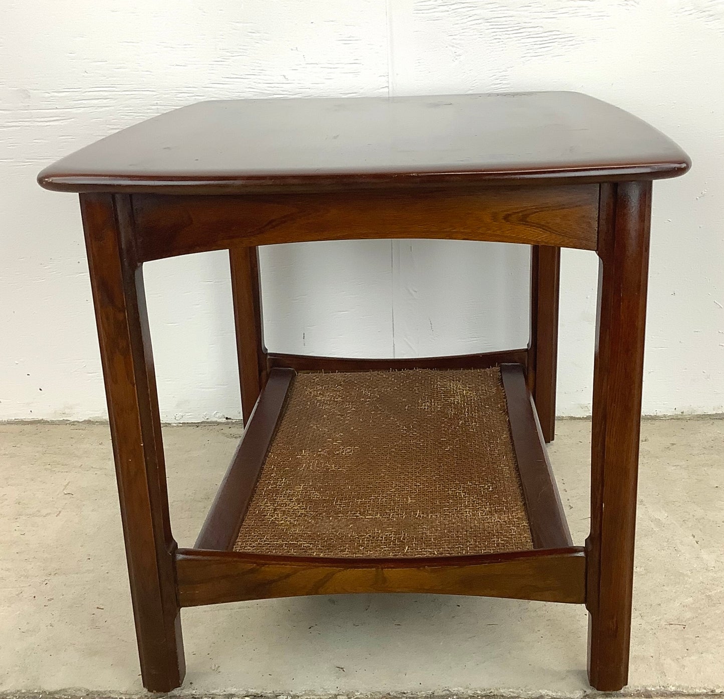 Mid-Century Side Table With Shelf