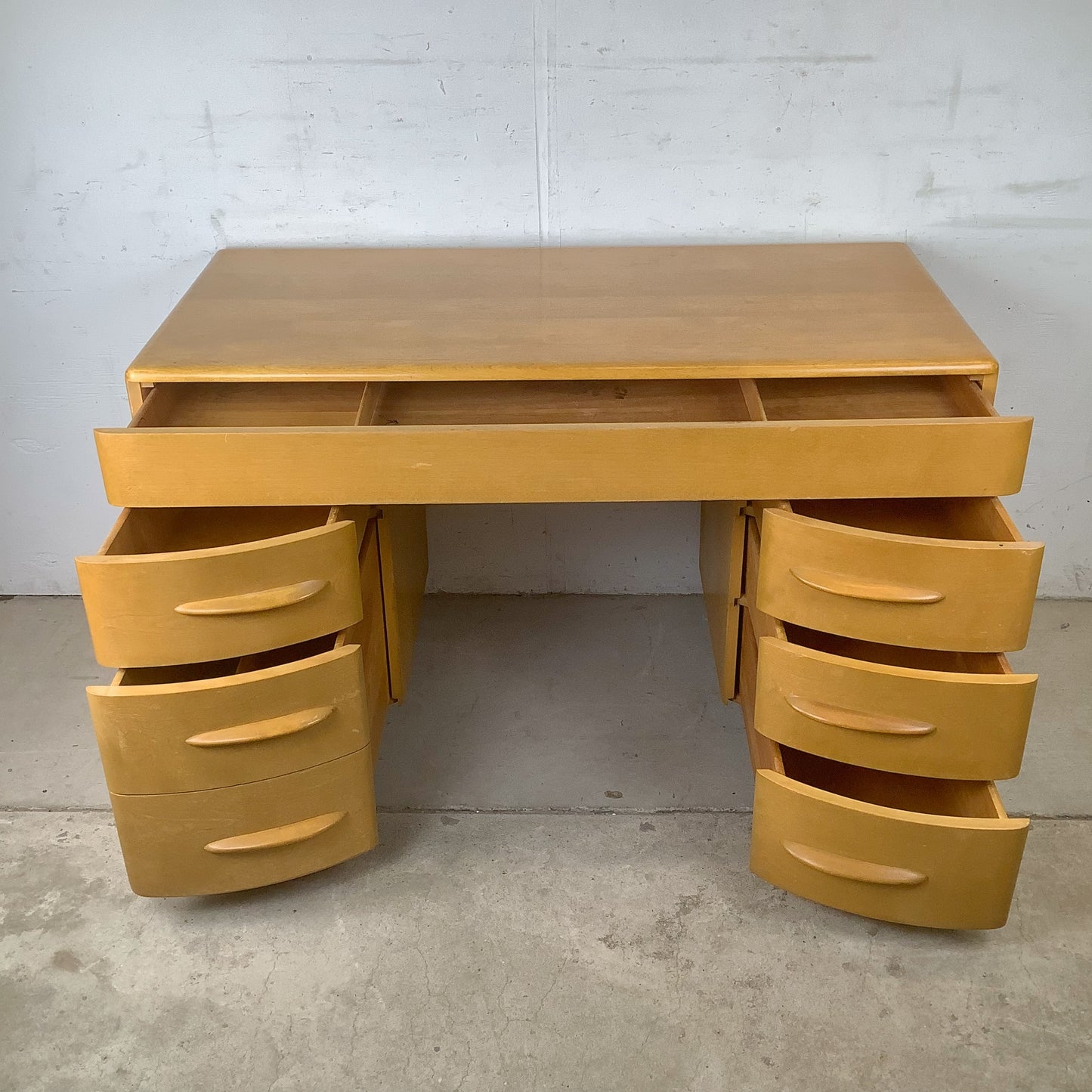 Heywood-Wakefield Wheat 6-Drawer Desk by Alexis de Sakhnoffsky