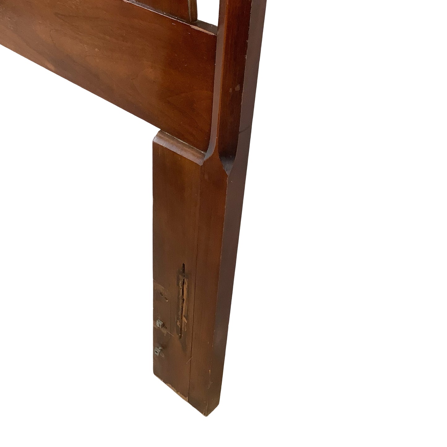 Vintage Sculptural Bowtie Walnut Headboard | 60” Full/Queen