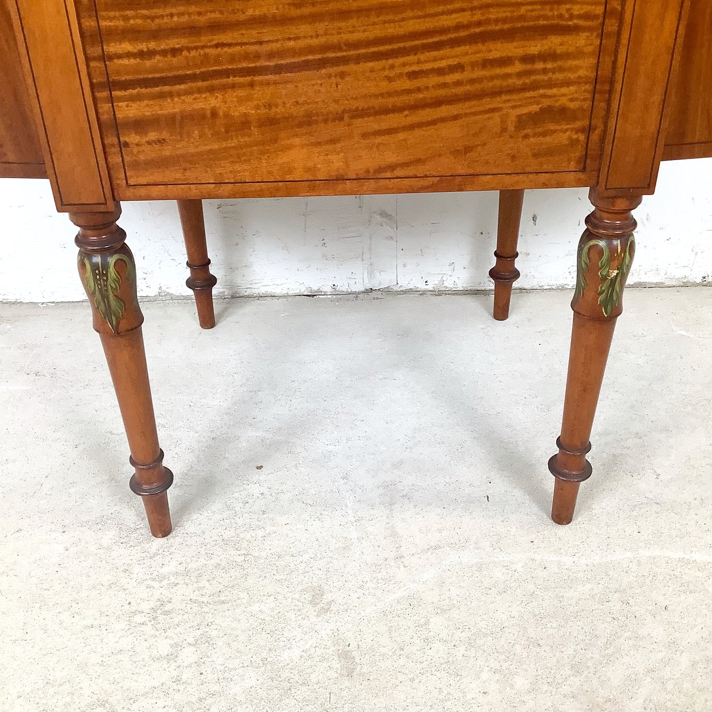 American Adam Revival Satinwood Martha Washington Sewing Cabinet | Aimone Mfg. Co., New York | circa 1900–1919
