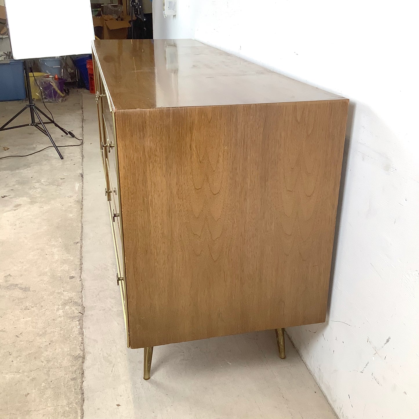 Vintage Six Drawer Paul McCobb Style Bedroom Dresser