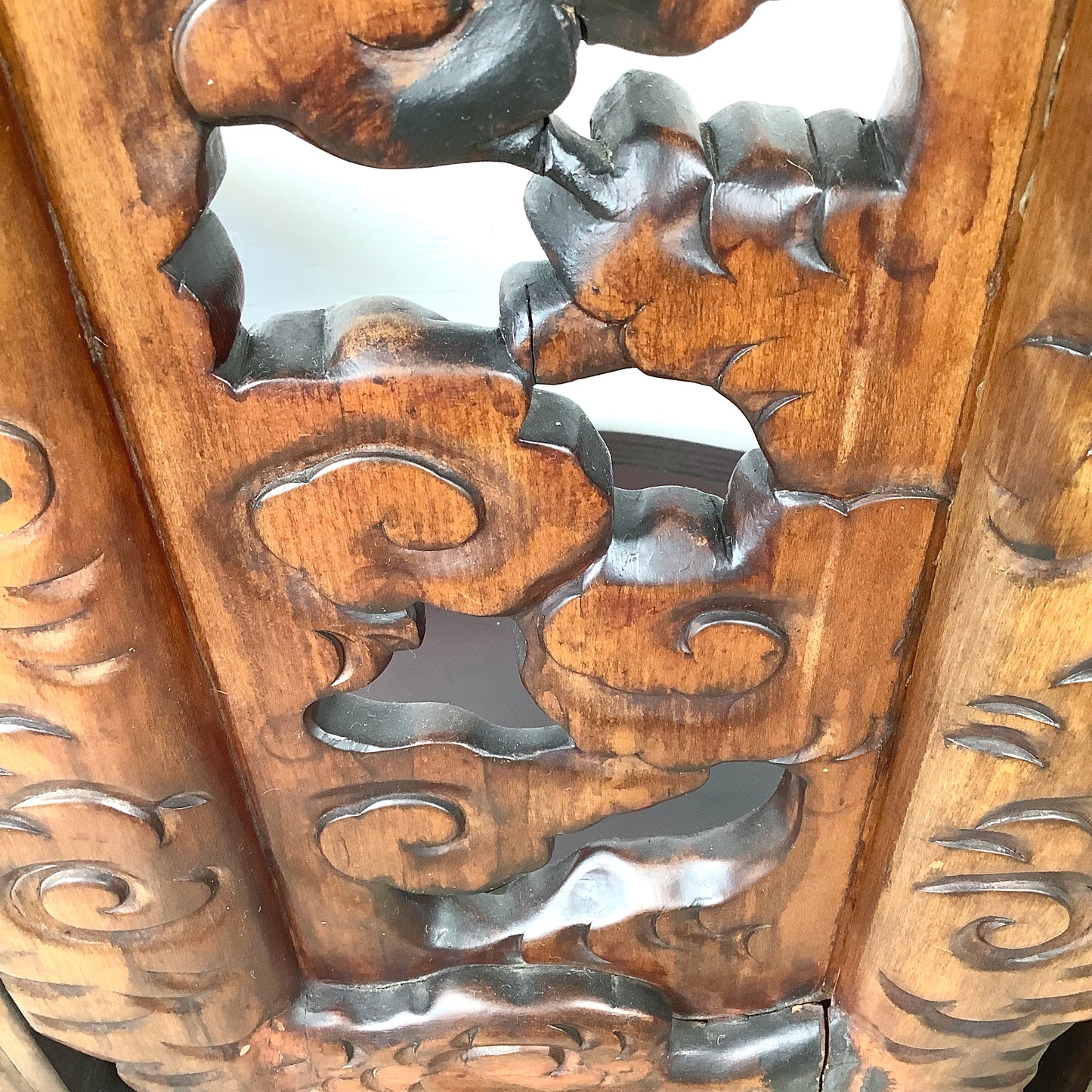 Antique Chinese Provincial Elmwood Cabinet | Iron Circular Lockplate | 19th to Early 20th Century