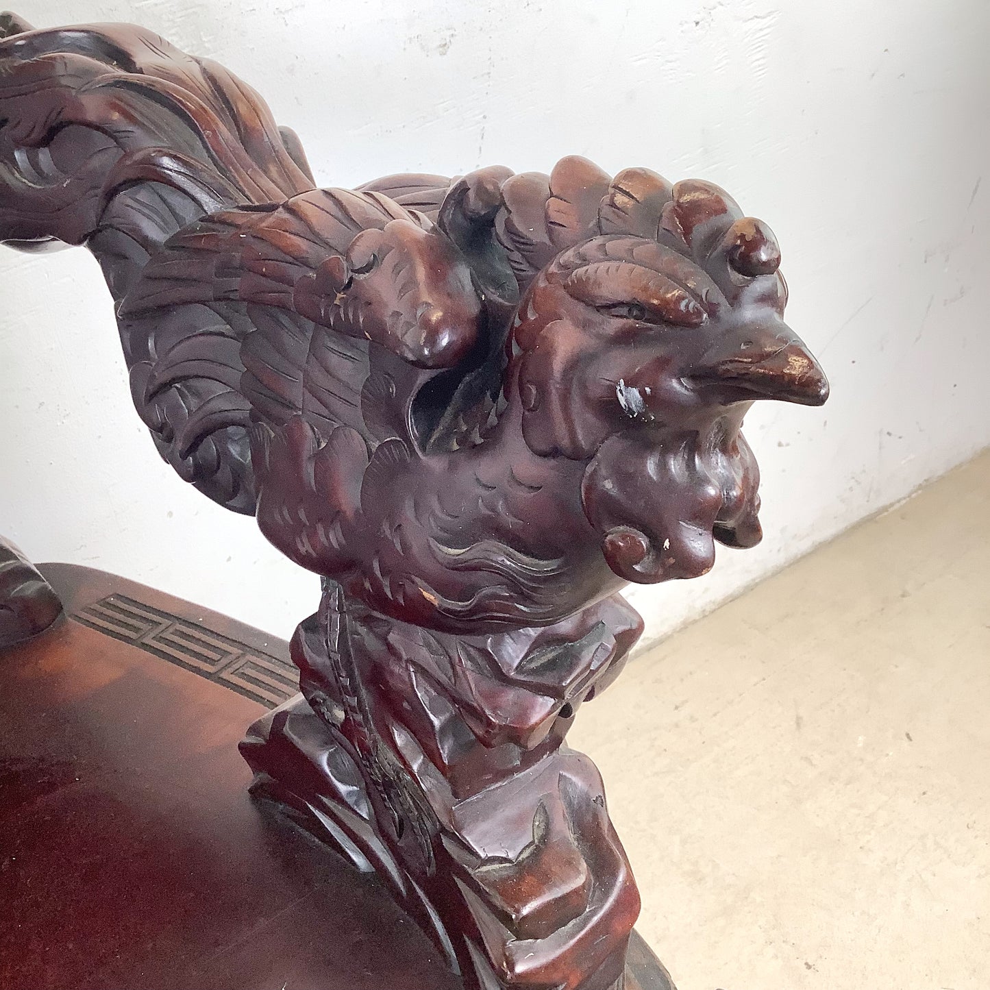 Antique Chinese Provincial Elmwood Cabinet | Iron Circular Lockplate | 19th to Early 20th Century