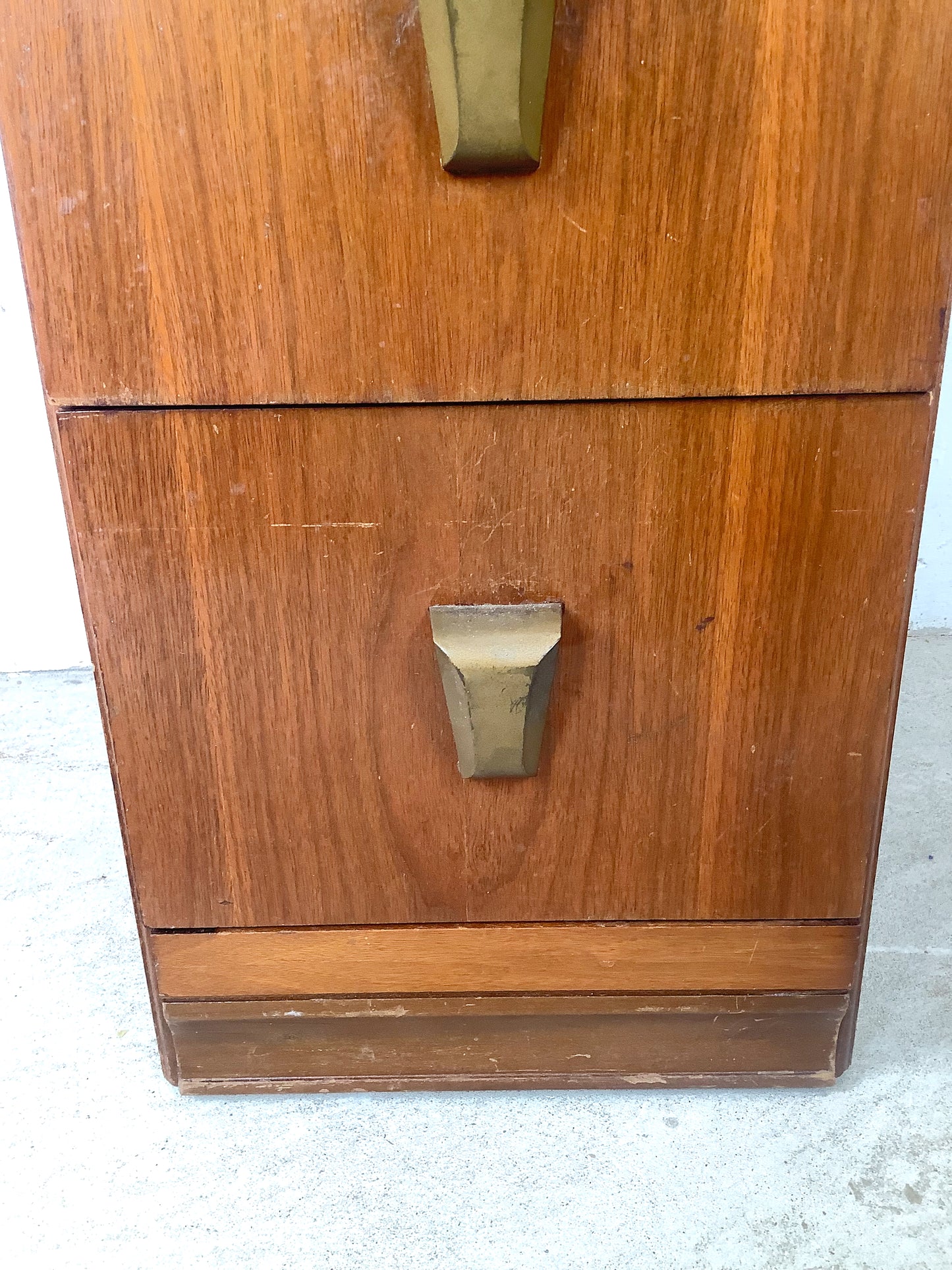 American Modern Two-Drawer Bedside Nightstand