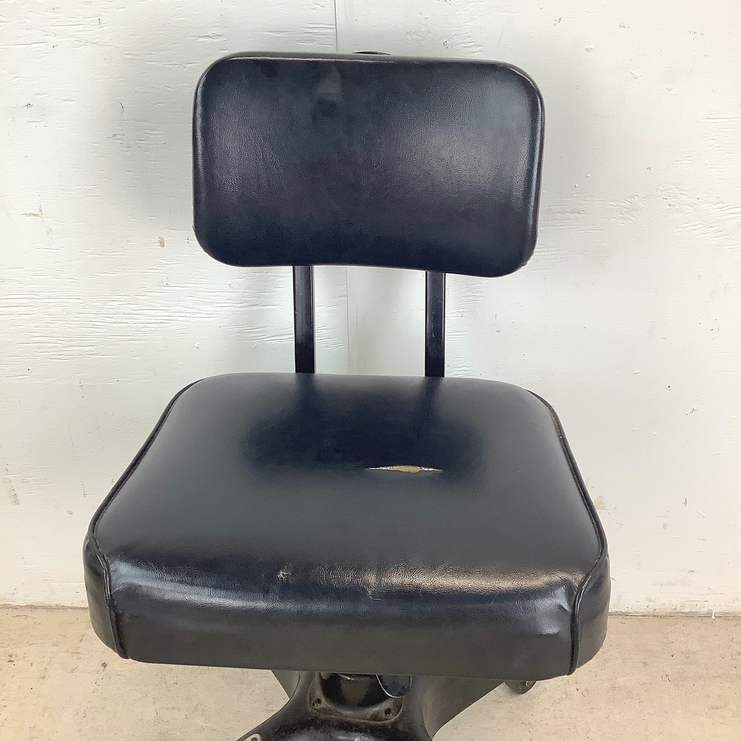 Vintage Industrial Tanker Chair With Four-Prong Wheeled Base