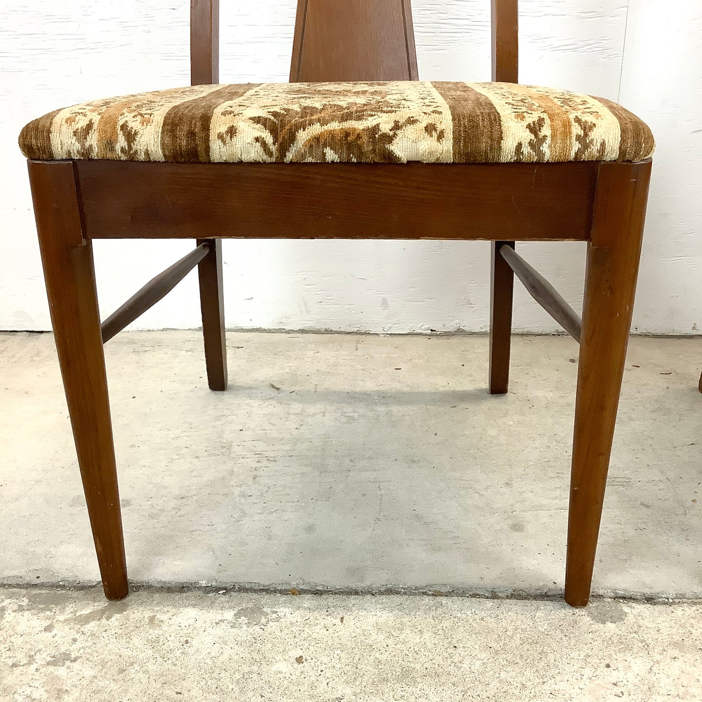 Mid-Century Walnut Dining Room Chairs- A Pair