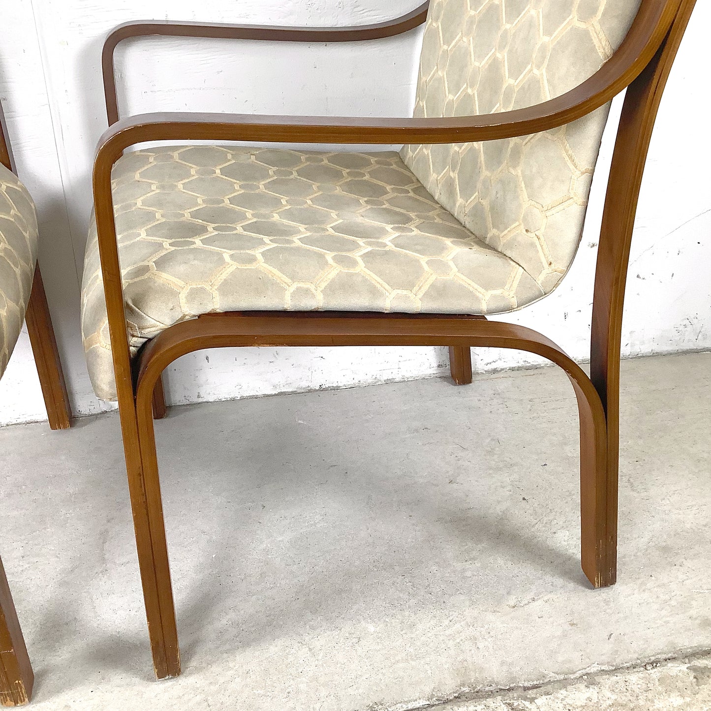Pair of Vintage Bentwood Lounge Armchairs — Mid-Century Modern, Thonet Style