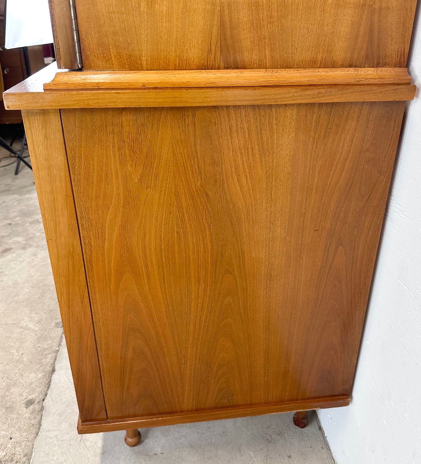 Mid-Century Highboy Dresser with Drumstick Legs