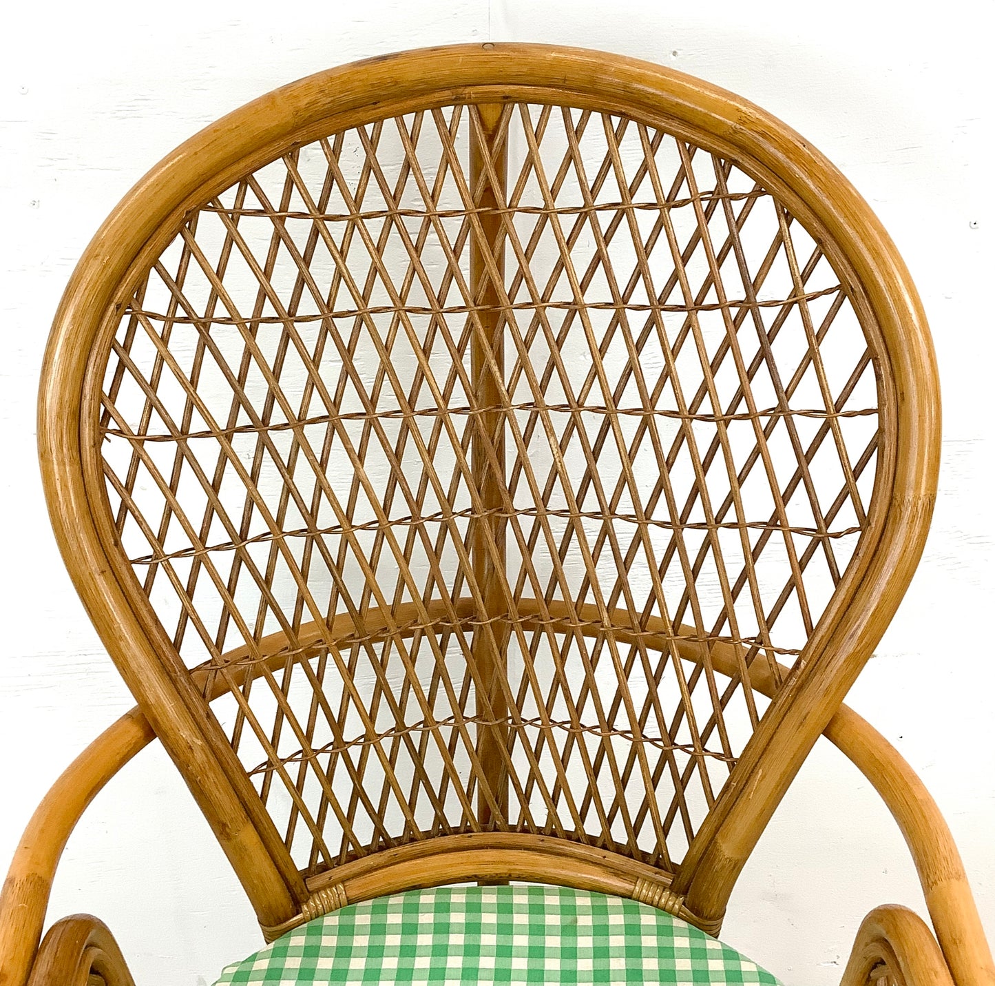 Vintage Coastal Rattan Armchair