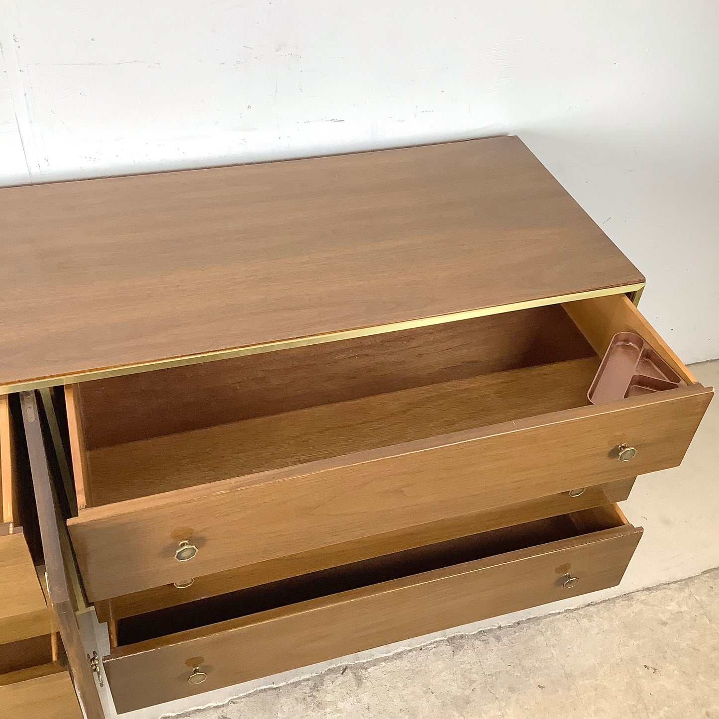 Vintage Six Drawer Paul McCobb Style Bedroom Dresser
