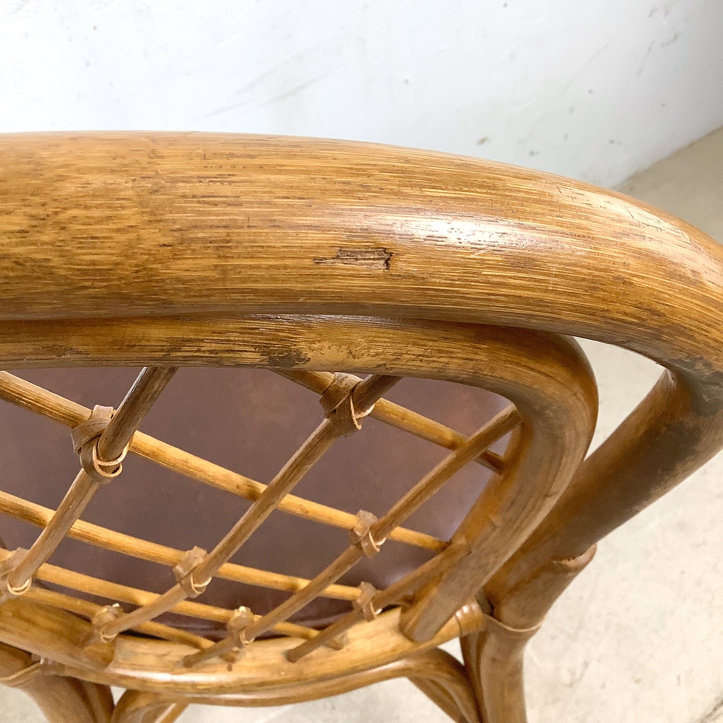 Set of Four Vintage Rattan Dining Chairs