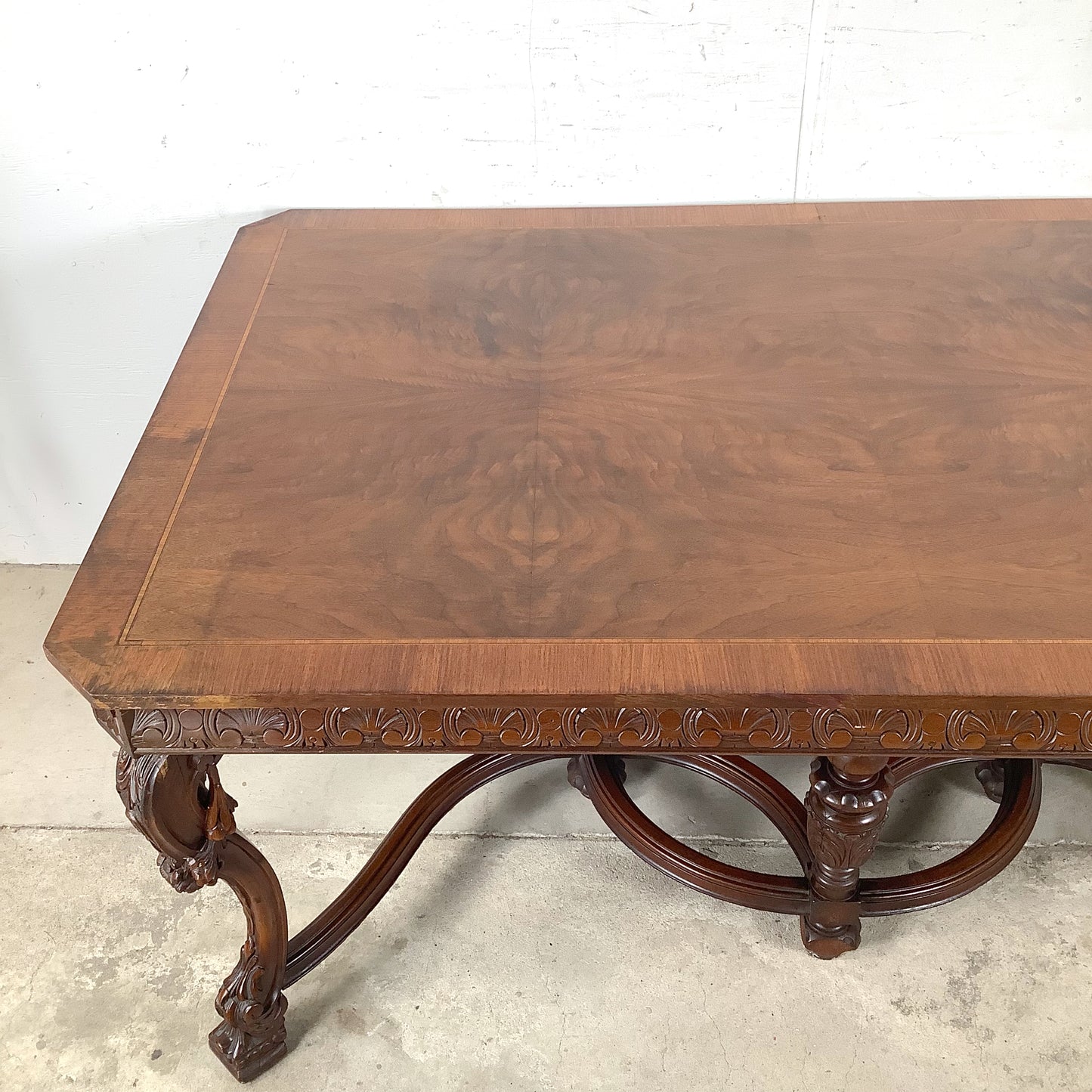 72” Carved Renaissance Revival Dining Table