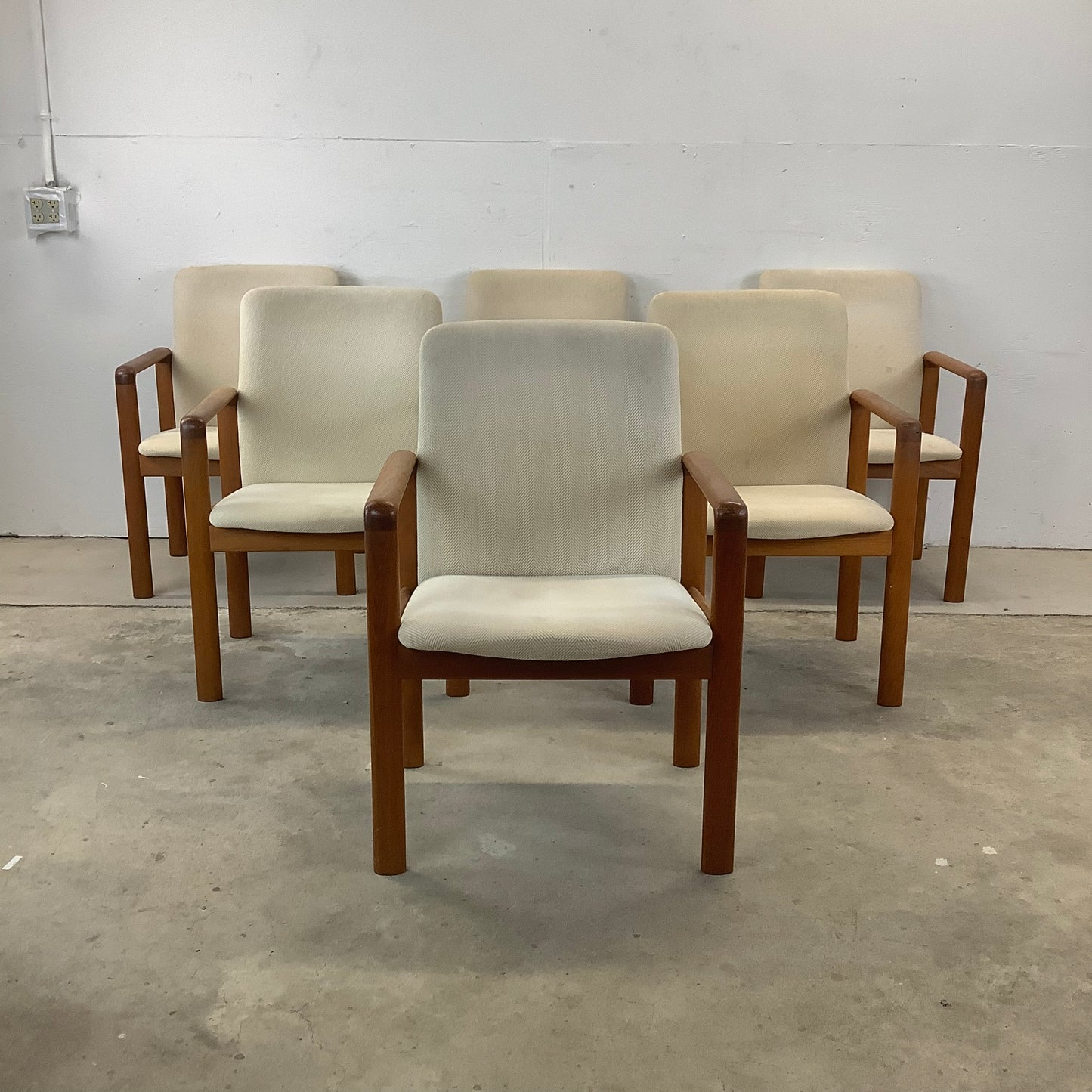 Scandinavian Modern Teak Armchairs by Jesper- set of 8