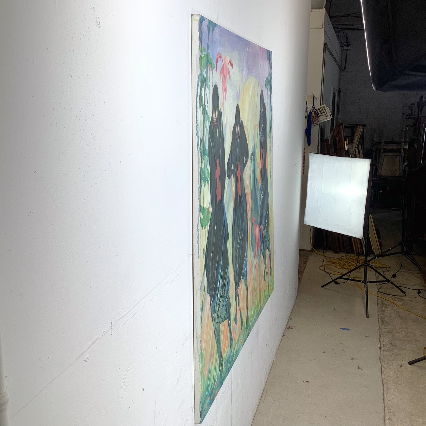 Apocalyptic Contemporary Oil Painting, 48x48, Tim Hoyt