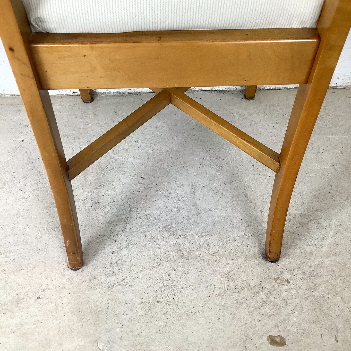 Vintage Neoclassical Style X-Back Side Chair