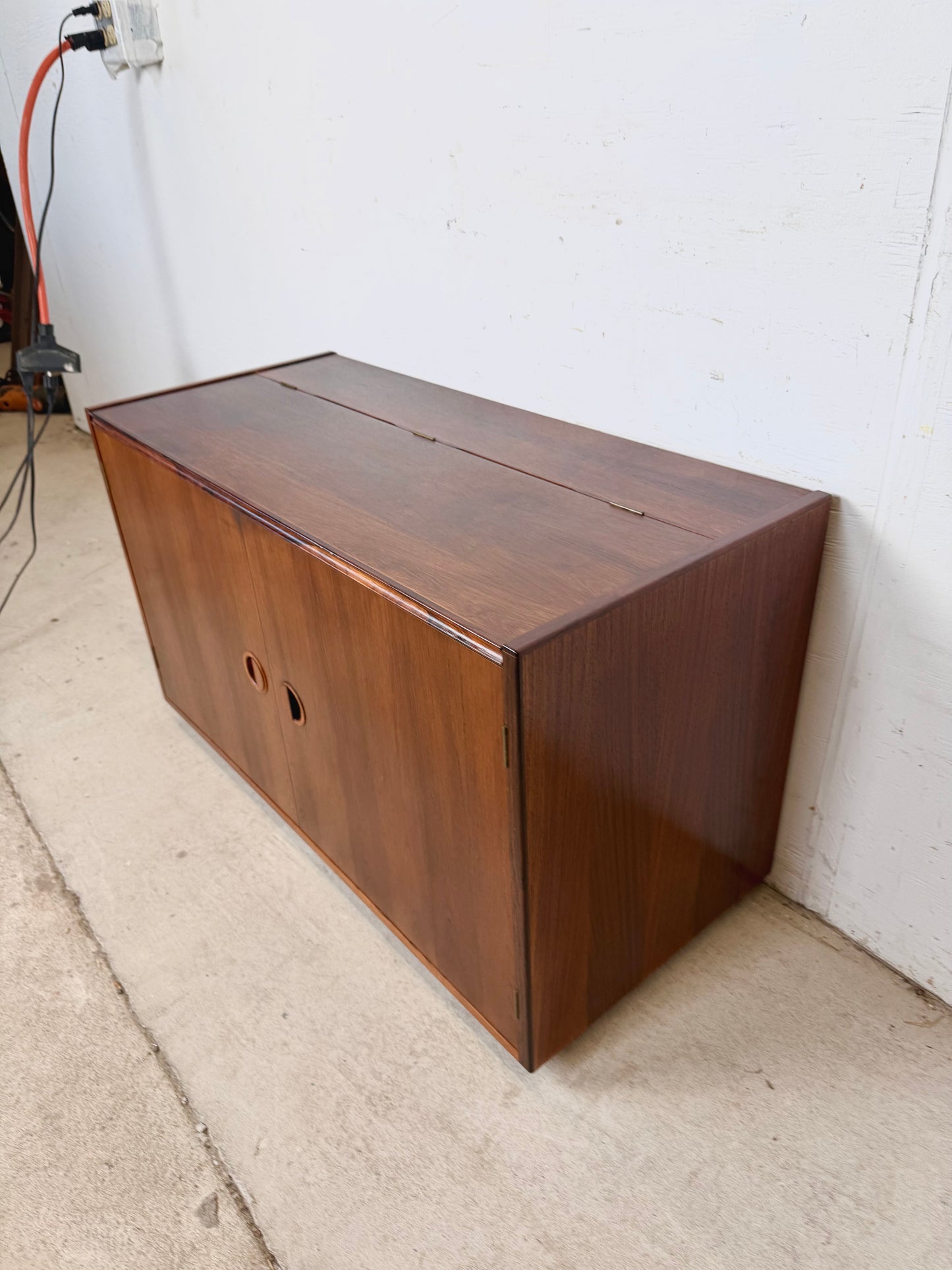 MCM Rosewood Three-Bay Modular Wall Unit, HG Systemi— Denmark, Cado Style
