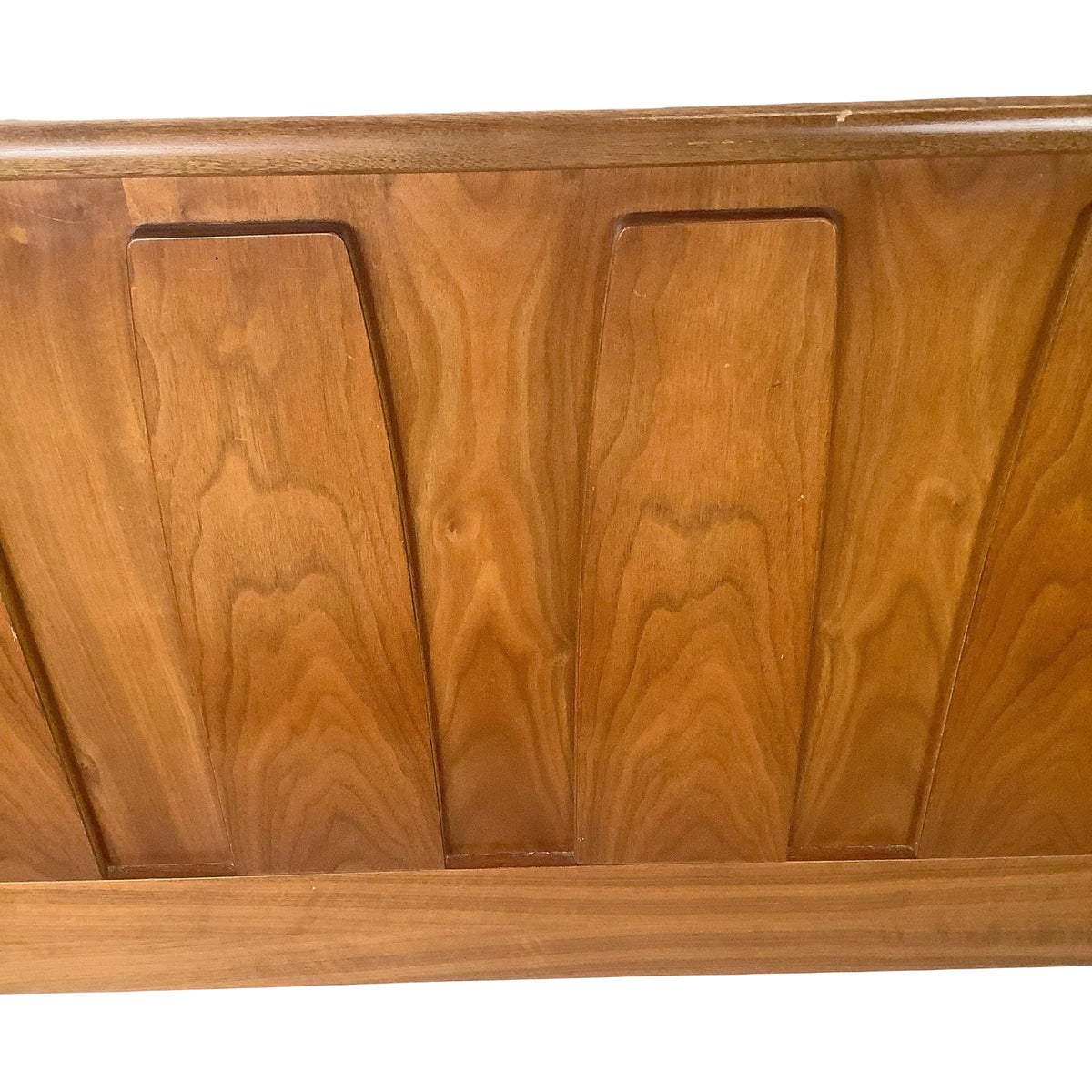 Mid-Century Modern Walnut Headboard | Vintage Queen/FULL