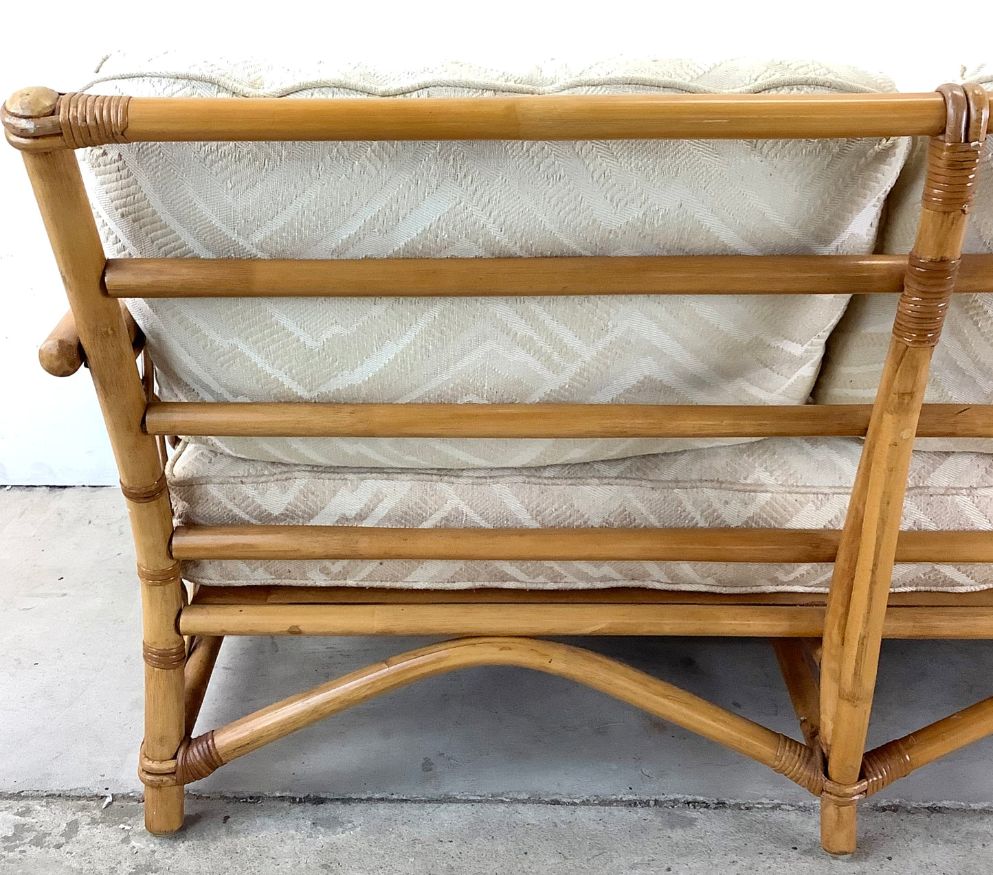 Vintage Ficks Reed Rattan Loveseat