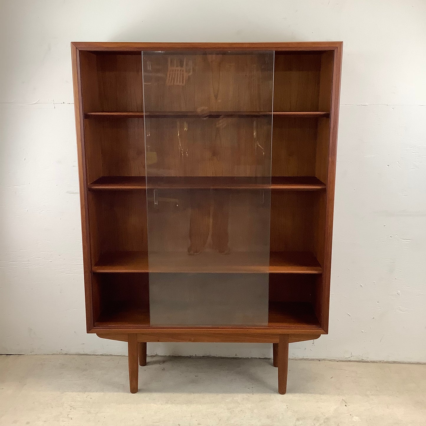 Scandinavian Modern Teak Bookcase by Børge Mogenson