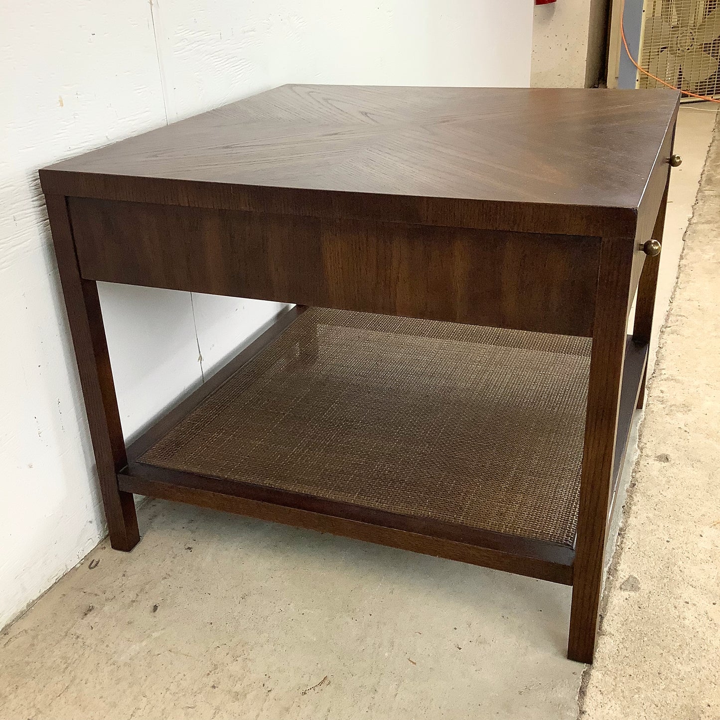 Mid-Century Modern Side Table with Drawer