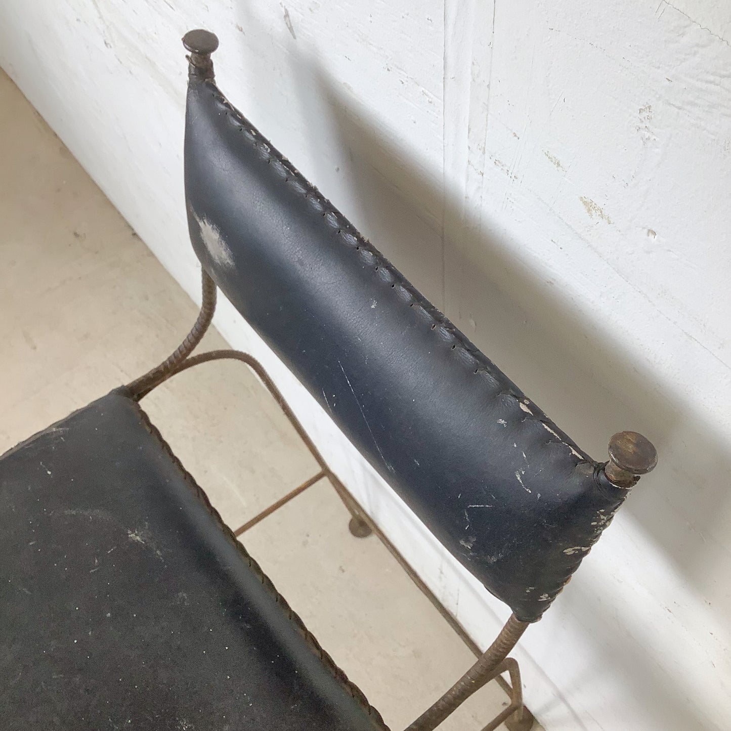 Mid-Century Studio-Made Sculptural Iron Stool