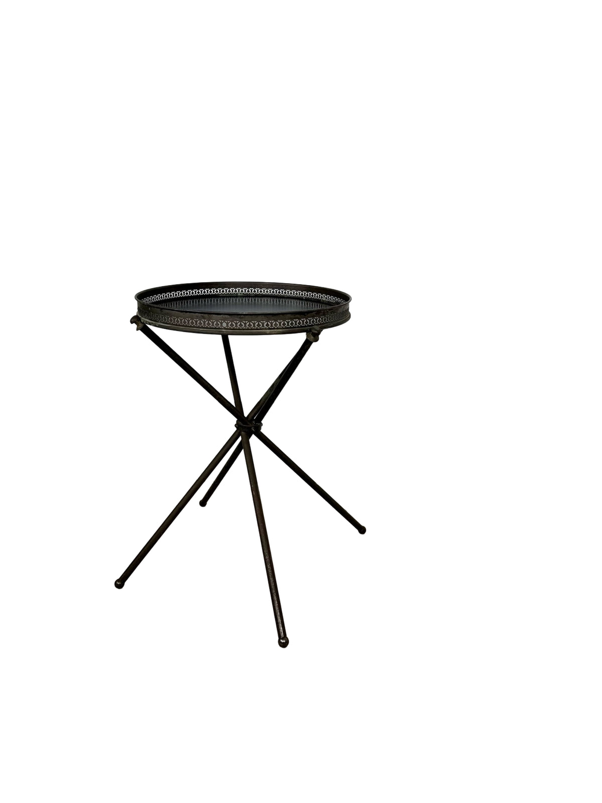 Vintage Italian Style Folding Guéridon Cocktail Tray Table