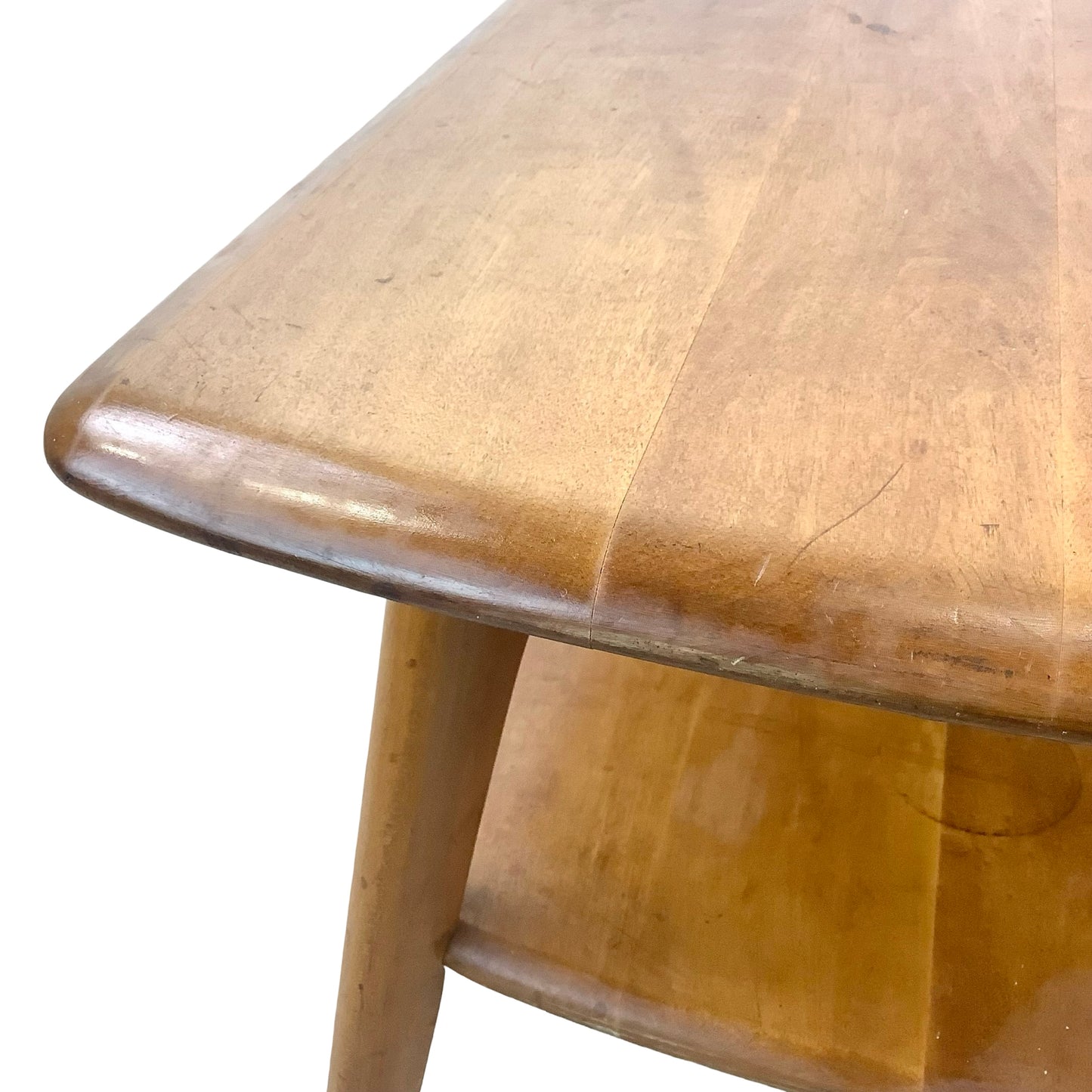 Mid Century Coffee Table | Blonde Wood Table | Heywood Wakefield Style