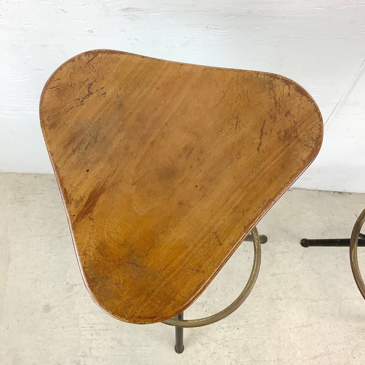 Pair Industrial Modern Barstools