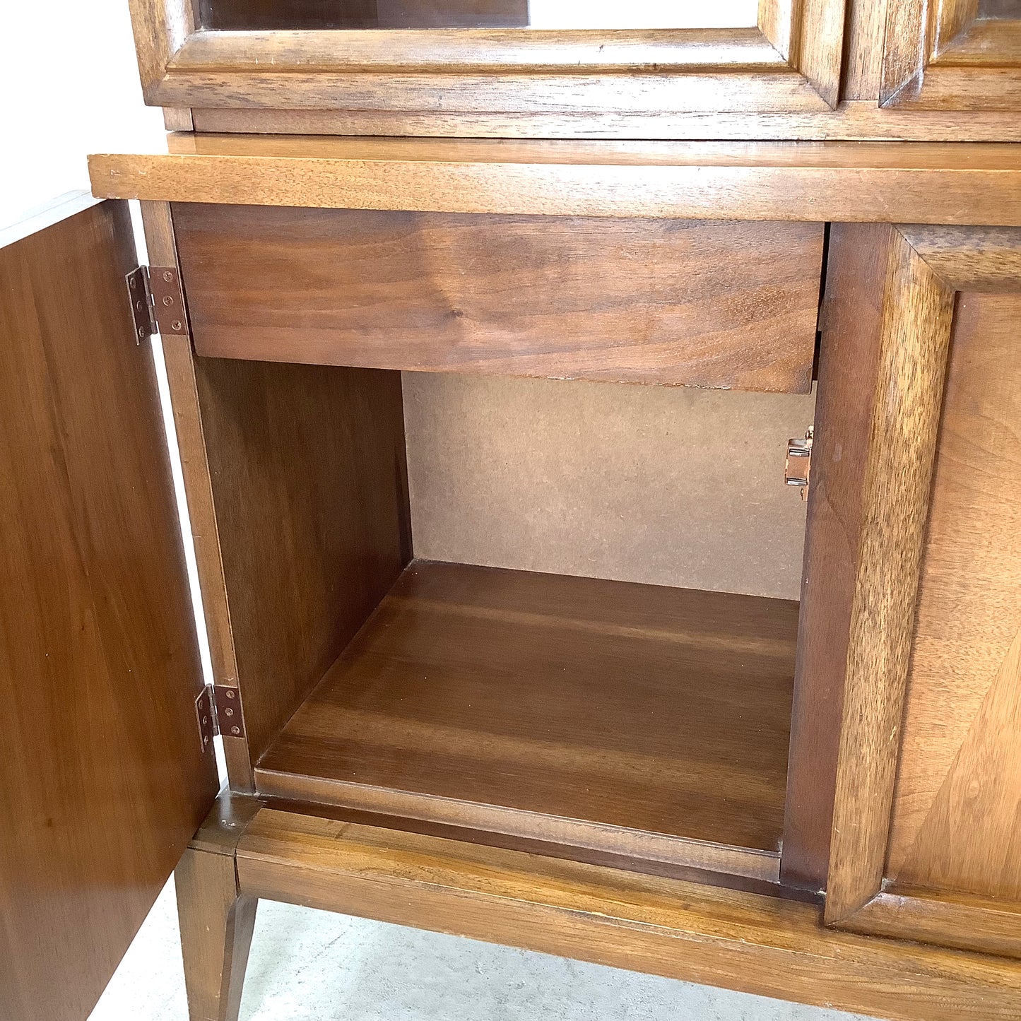 Mid-Century Credenza With Display Topper