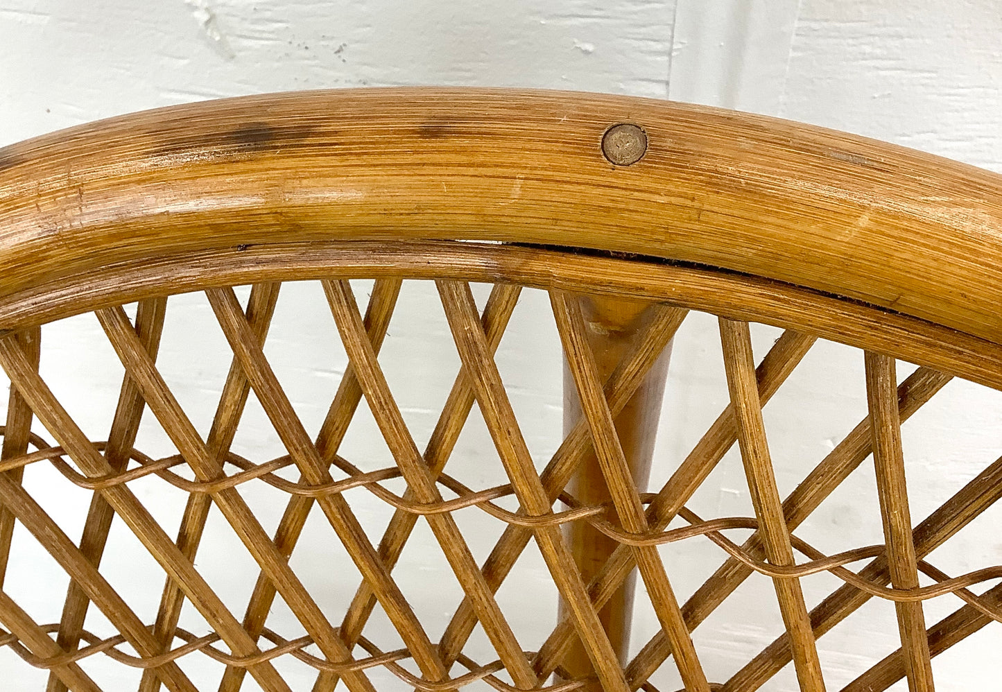 Vintage Coastal Rattan Armchair