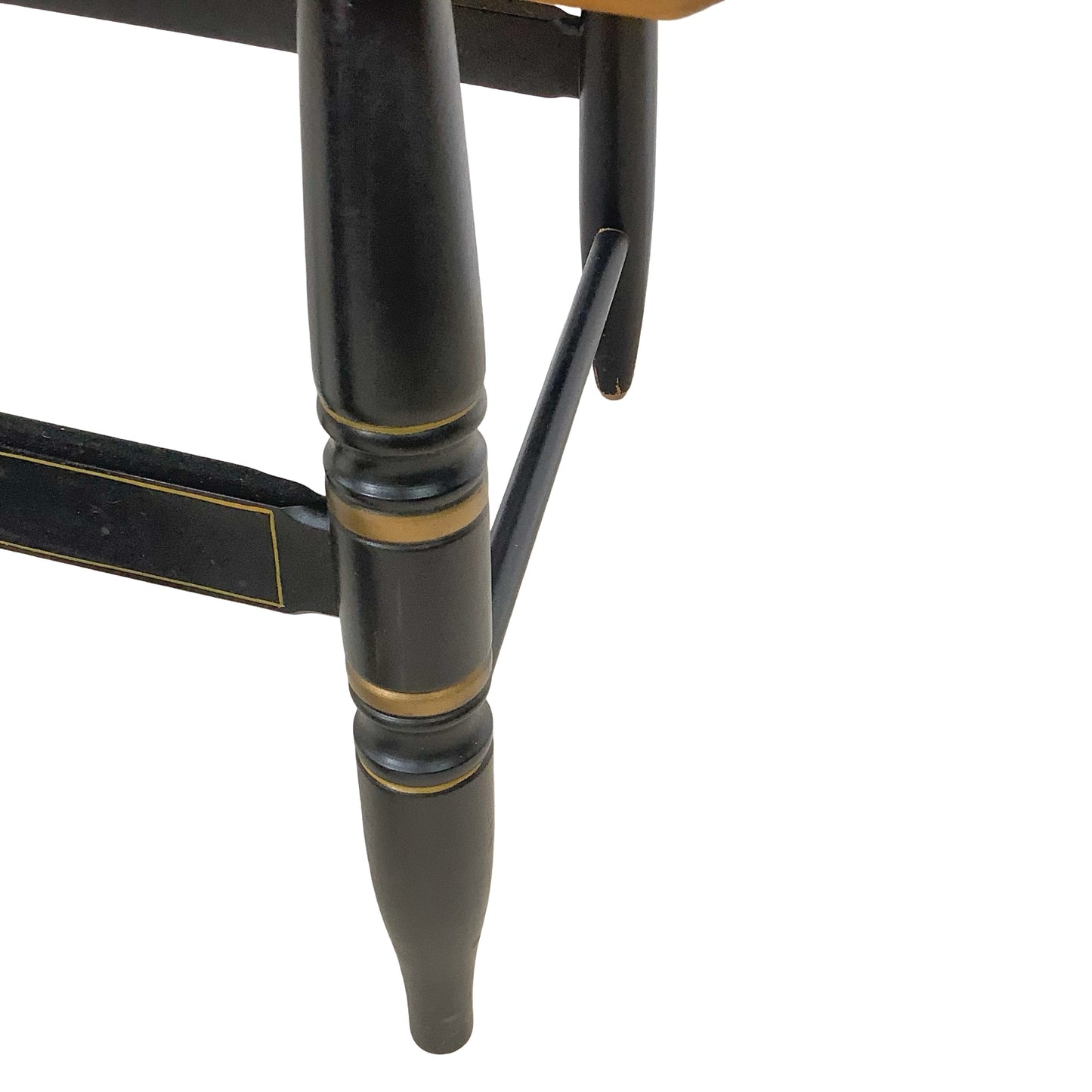 Vintage Hitchcock Style Stenciled Bench | Nichols & Stone Style Settee
