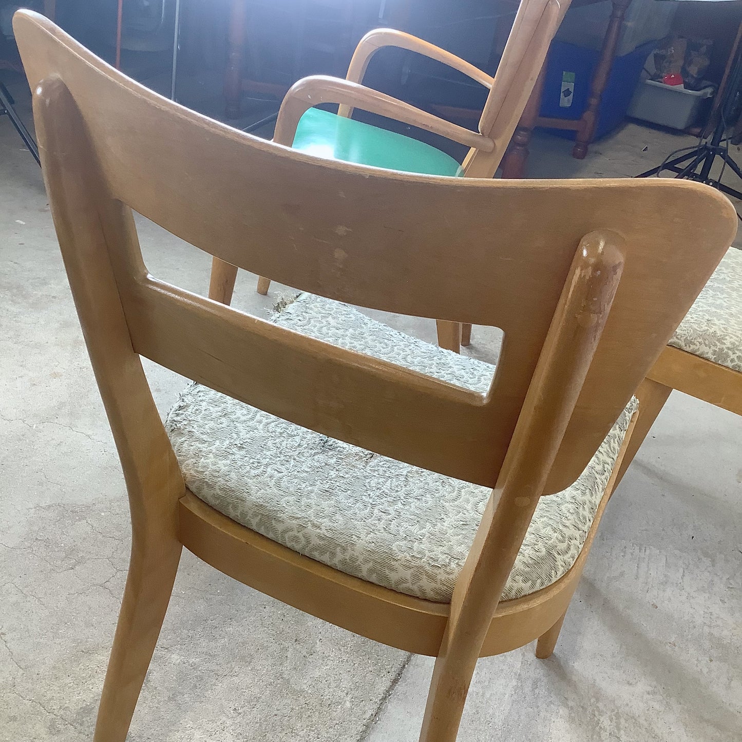 Heywood-Wakefield M 154 "Dog Bone" Dining Chairs — A Set of Six