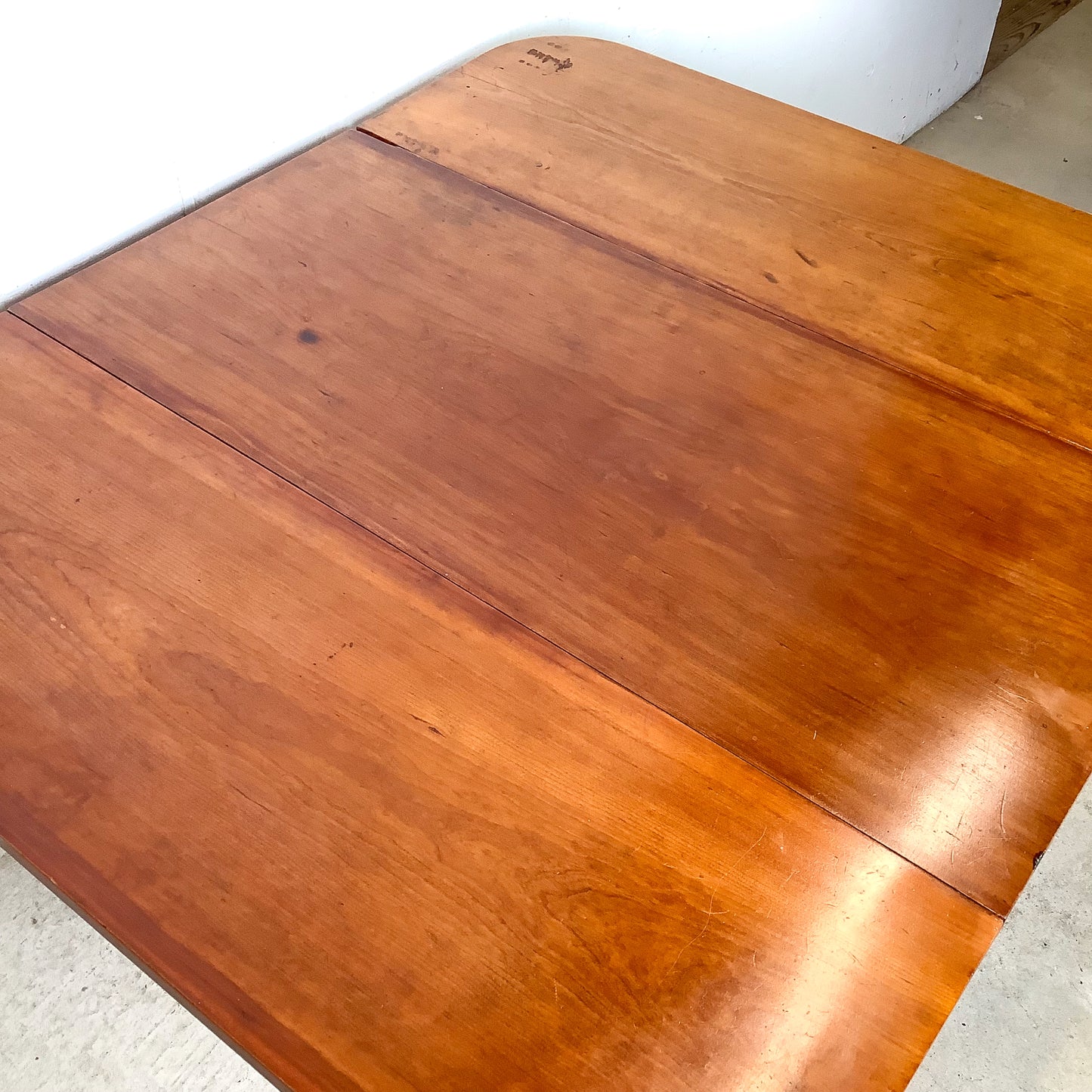 Antique American Drop-Leaf Table | Victorian Spool-Turned Legs | Original Brass Casters | Hardwood Top