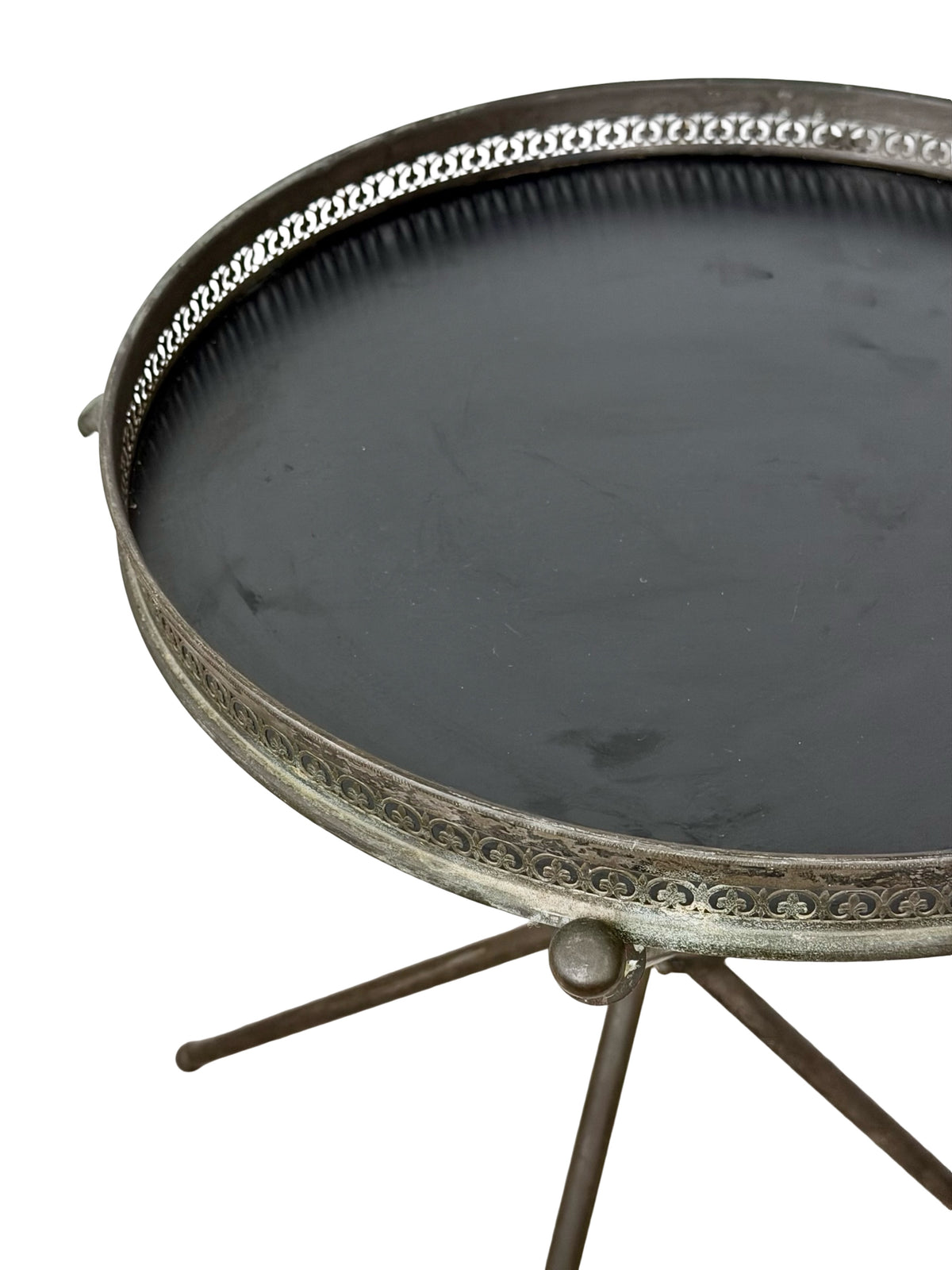 Vintage Italian Style Folding Guéridon Cocktail Tray Table