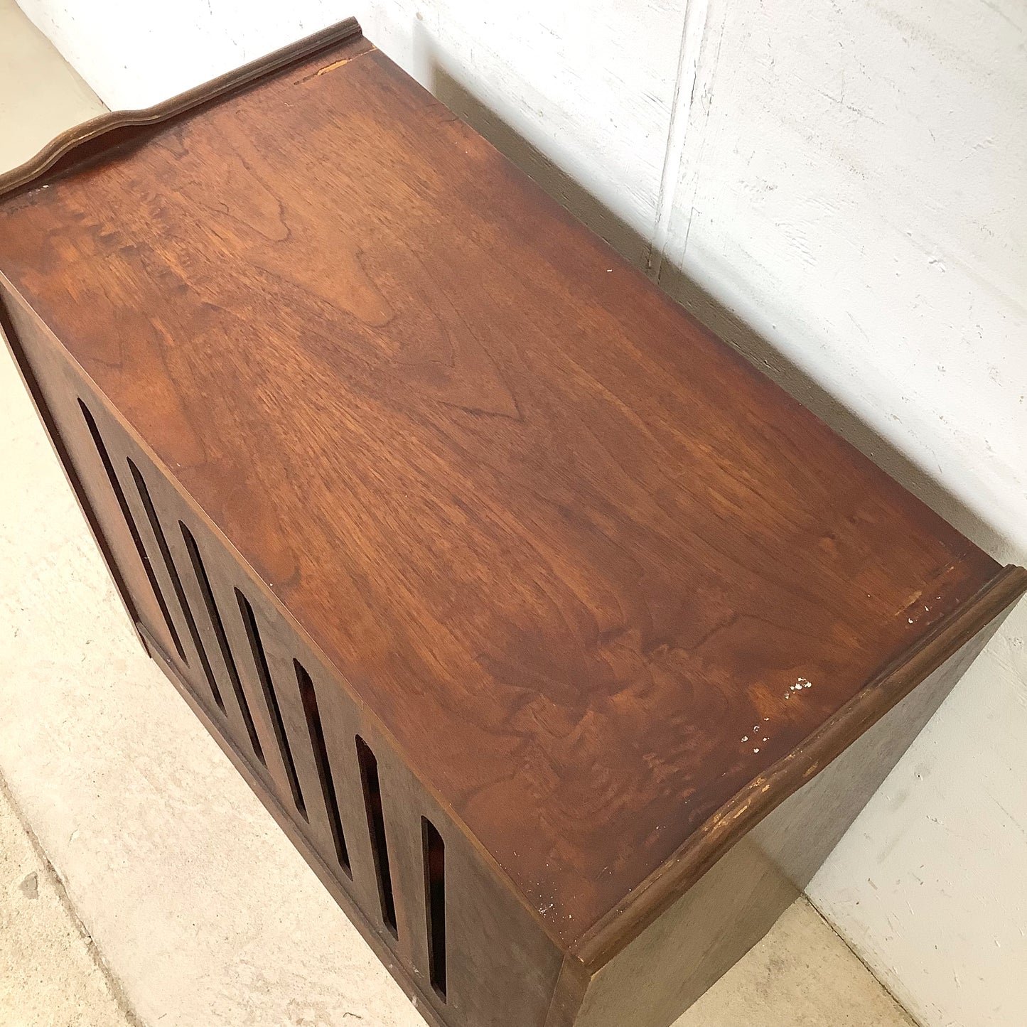 Vintage Mid-Century Modern Walnut Secretary Bookcase | Drop-Front Desk | c. 1960s