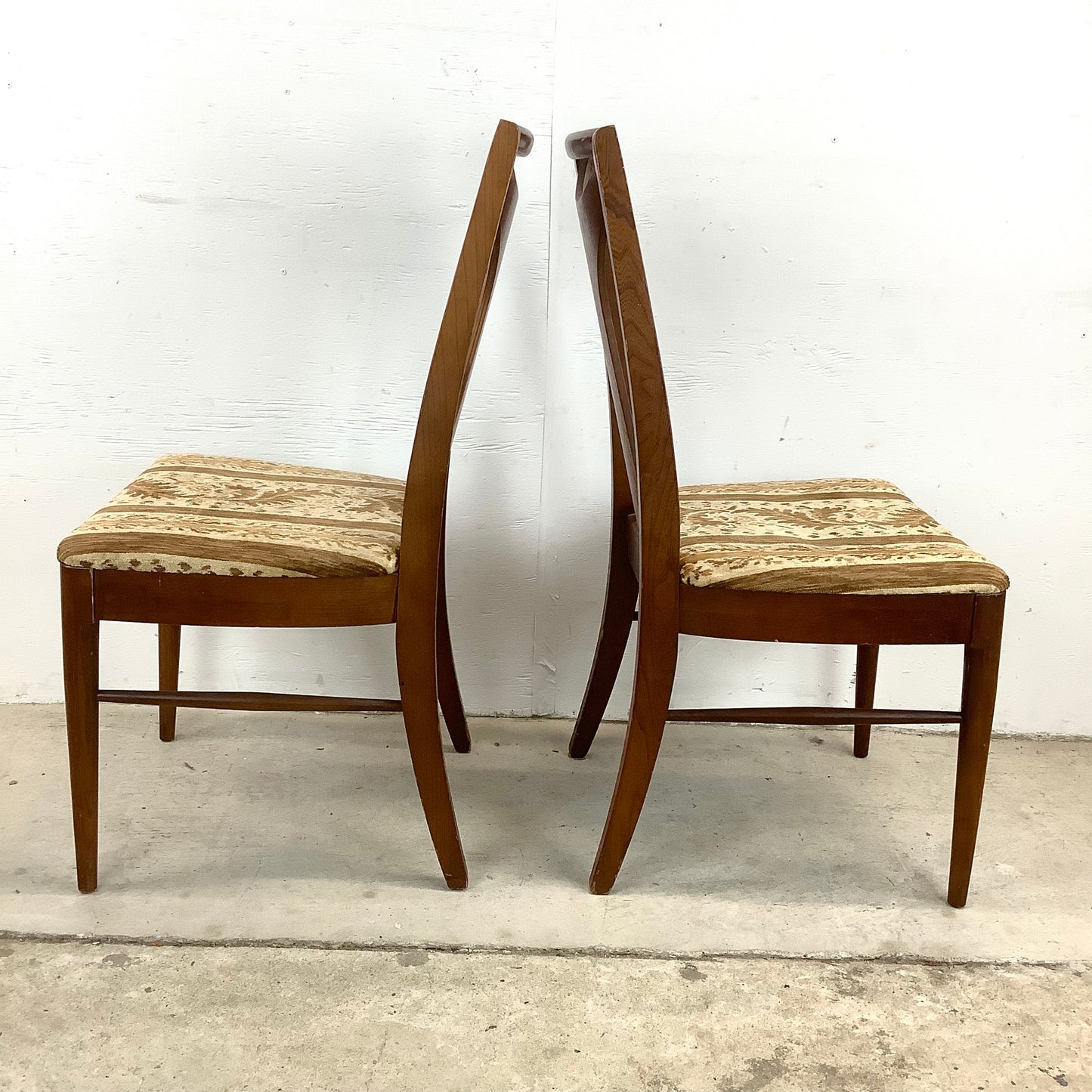 Mid-Century Walnut Dining Room Chairs- A Pair