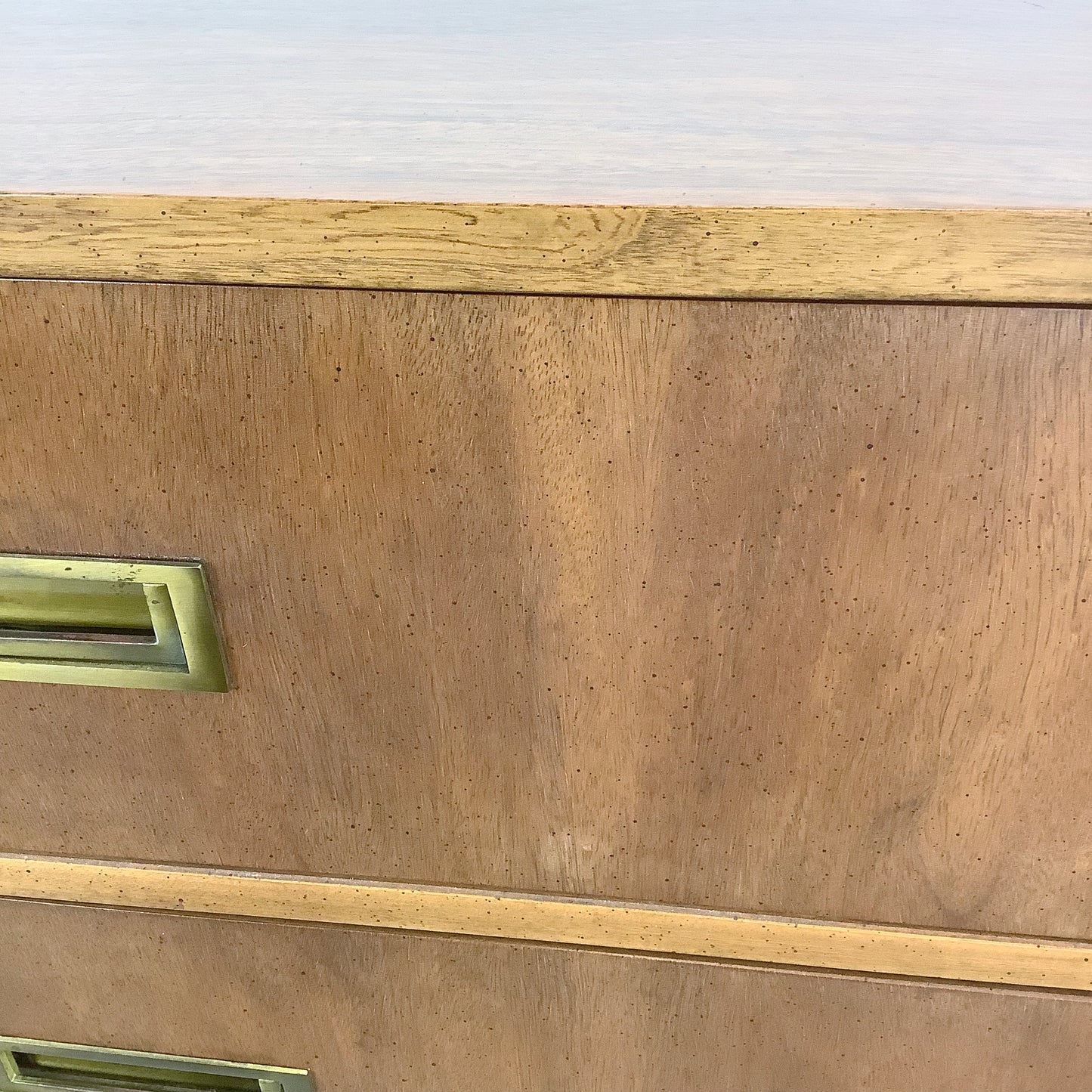 Vintage Three Drawer Campaign Dresser