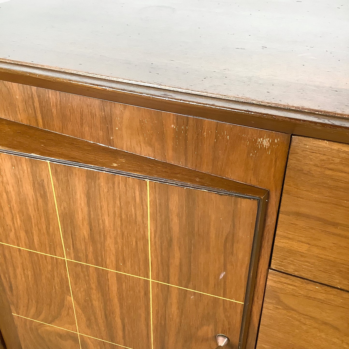 Mid-Century Modern Dresser with Hidden Drawer Storage
